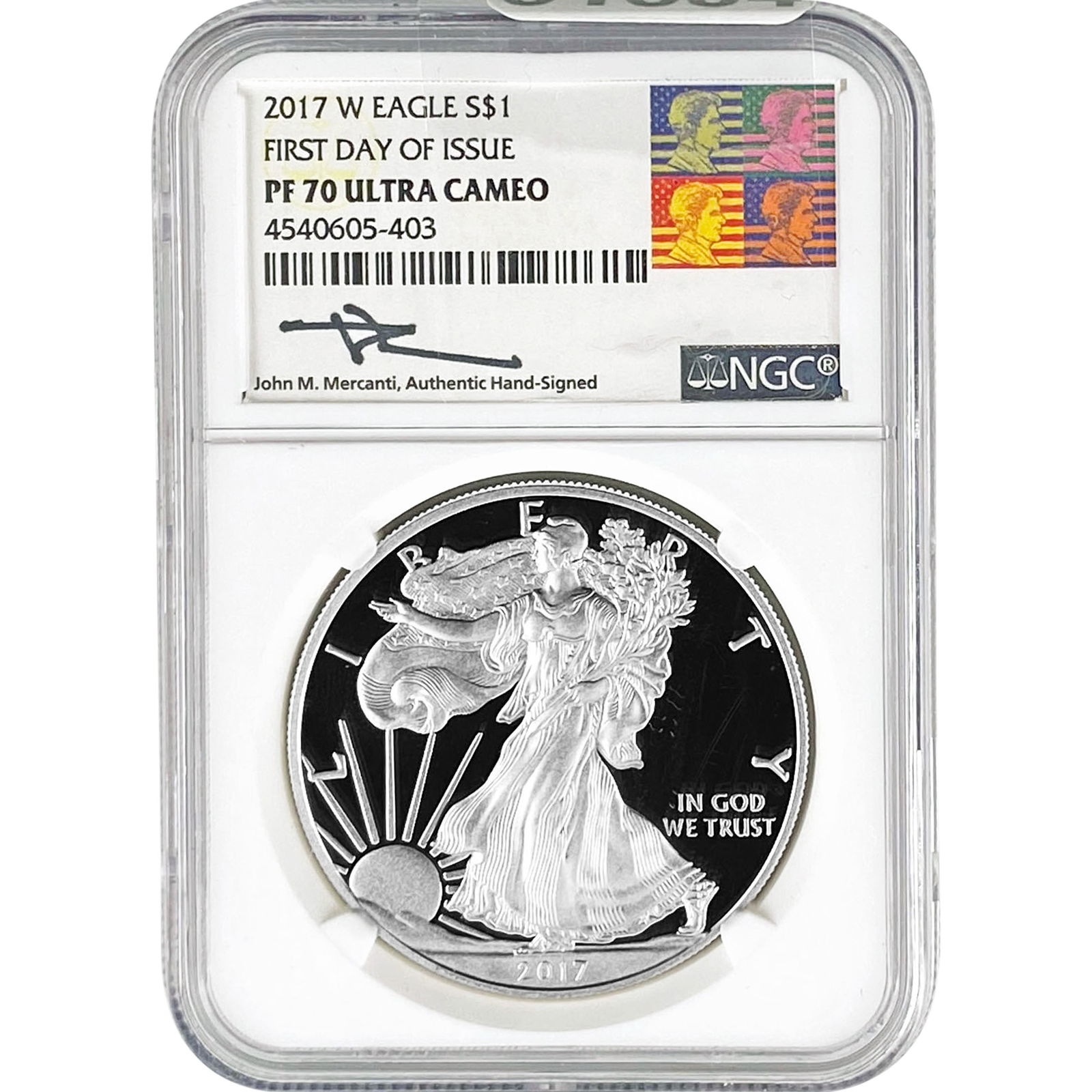 2017-W Silver Eagle NGC PF70 Ultra Cameo (1 of 2)