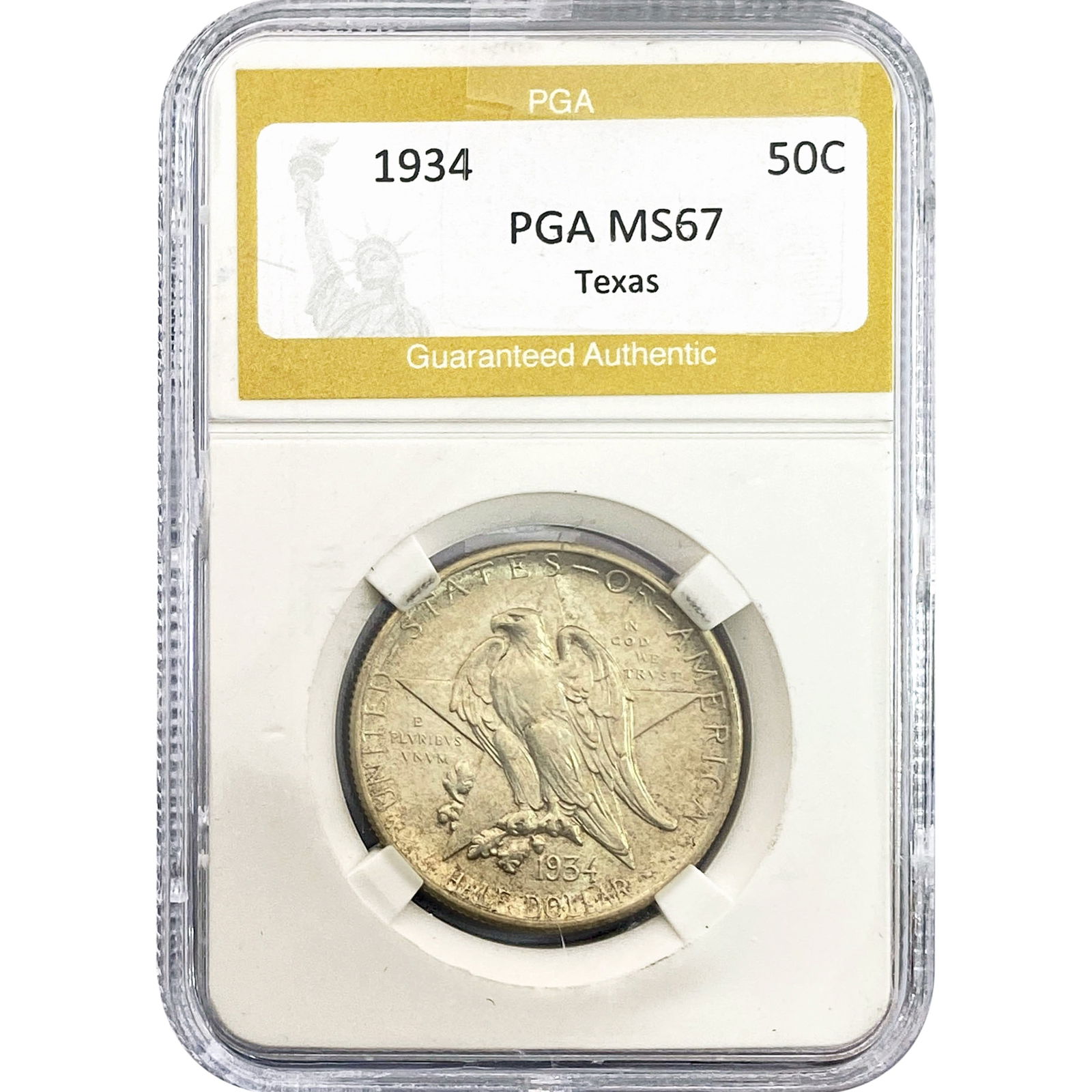 1934 Texas Half Dollar PGA MS67 (1 of 2)