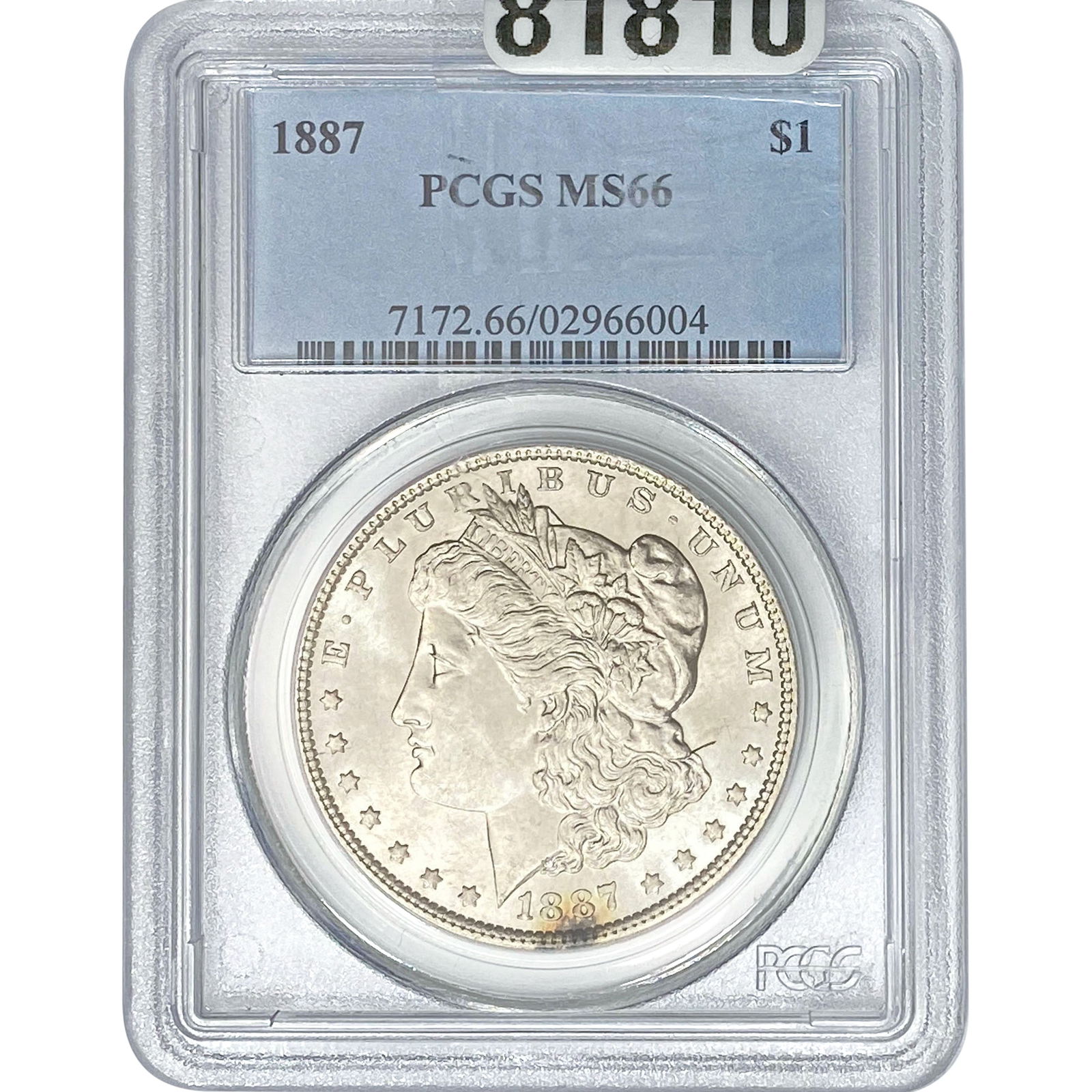 1887 Morgan Silver Dollar PCGS MS66 (1 of 2)