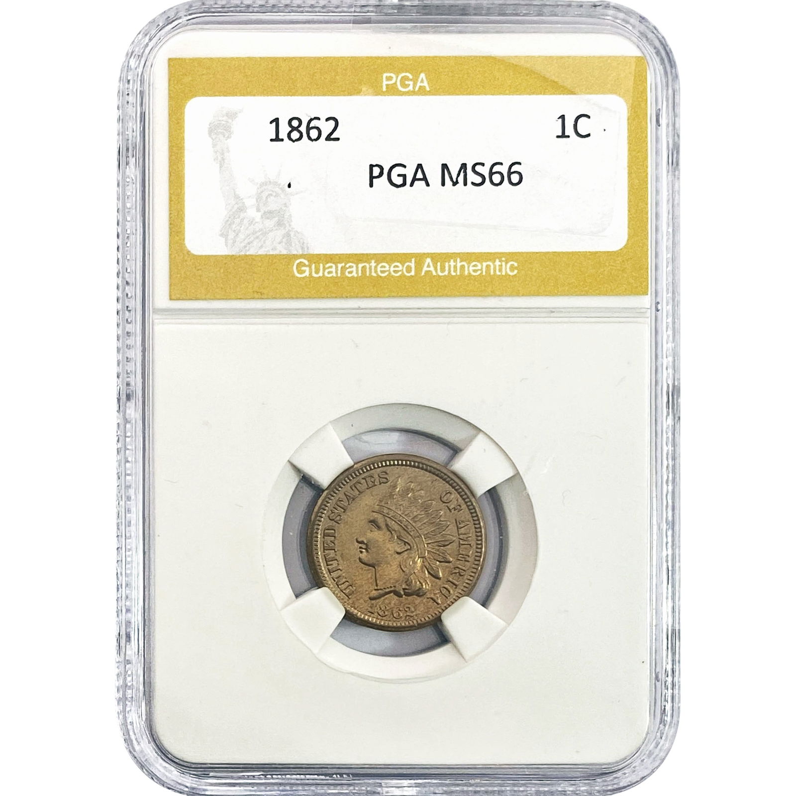 1862 Indian Head Cent PGA MS66 (1 of 2)