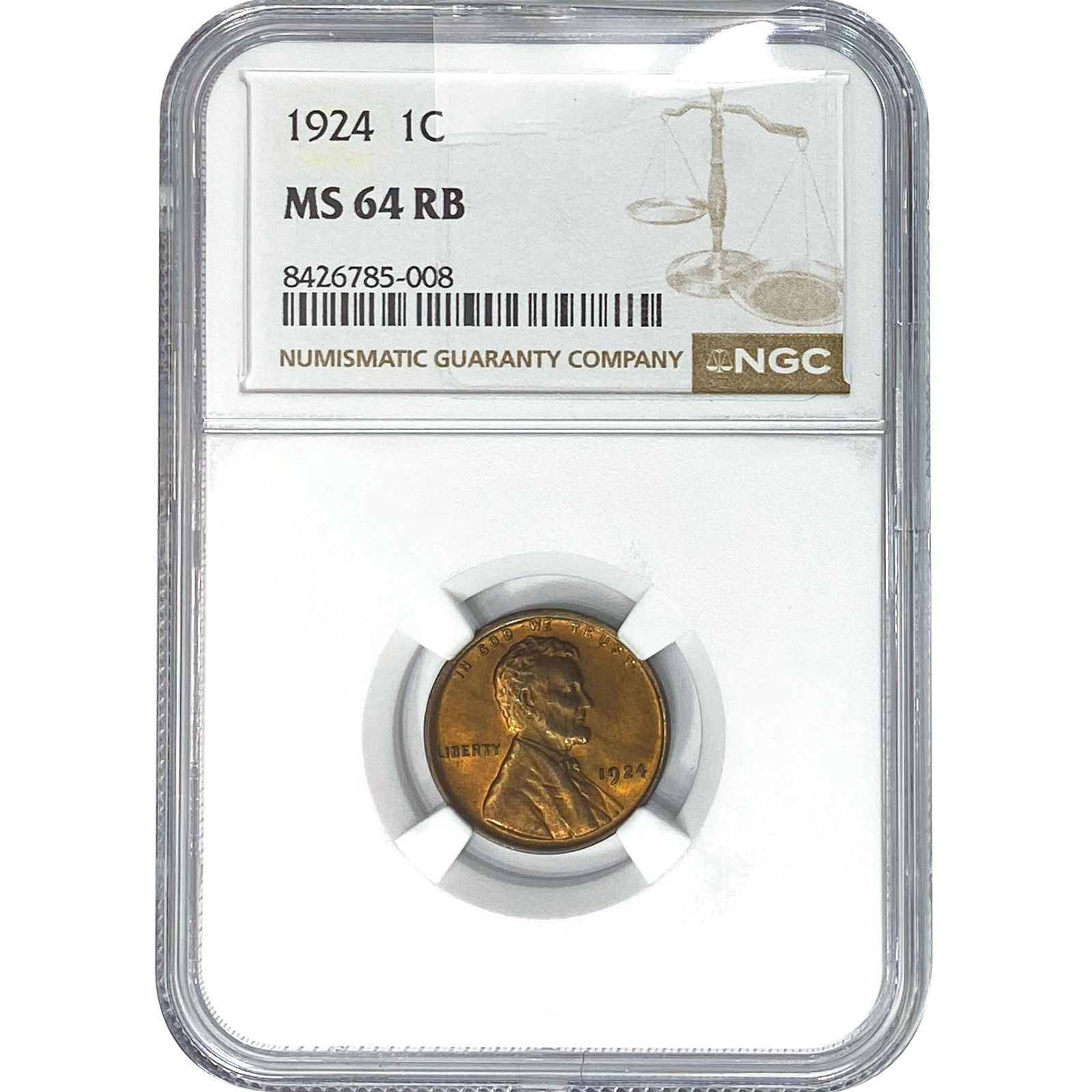 1924 Wheat Cent NGC MS64 RB (1 of 2)