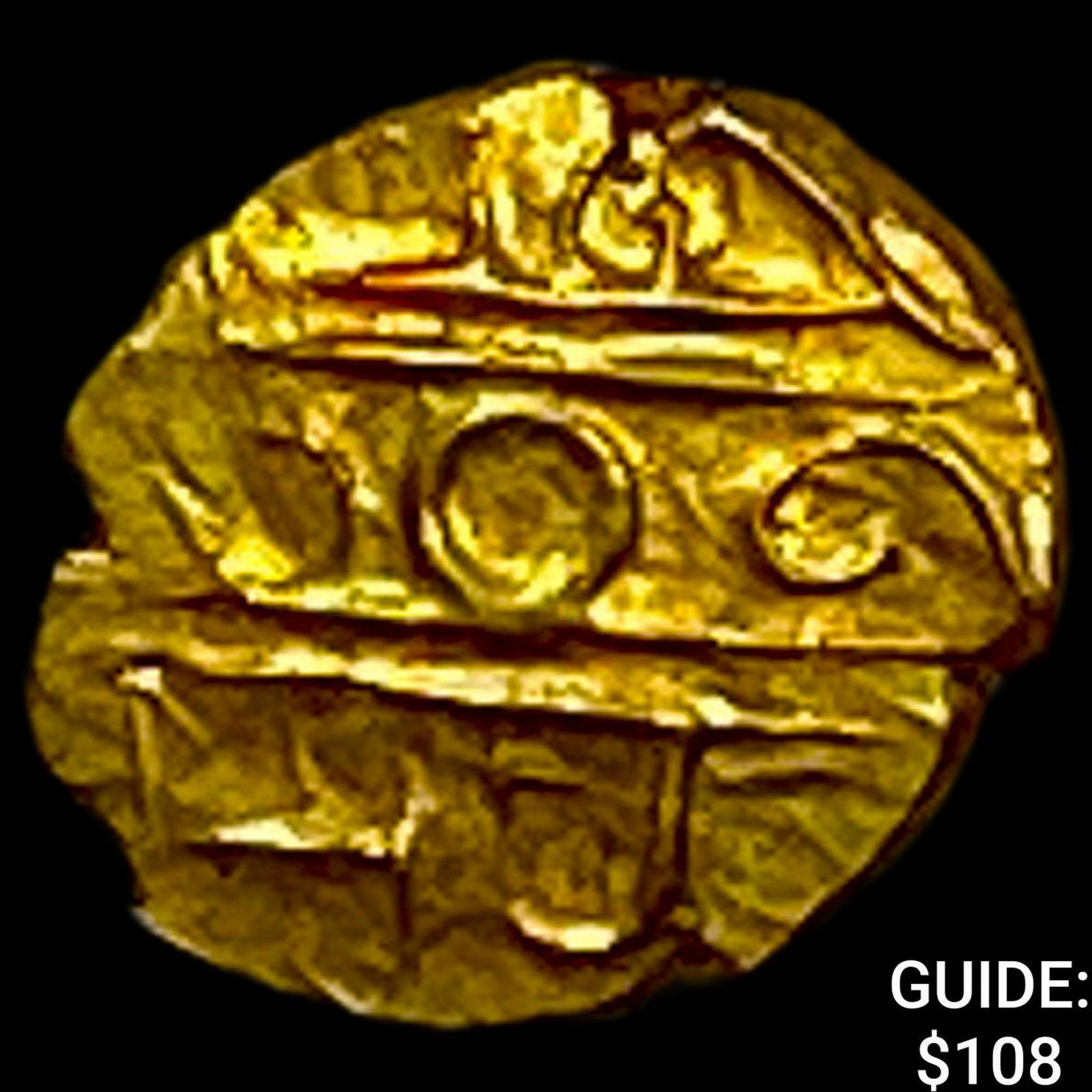 1638-1812 India Mysore .012 Gold Fanam UNCIRCULATED (1 of 2)
