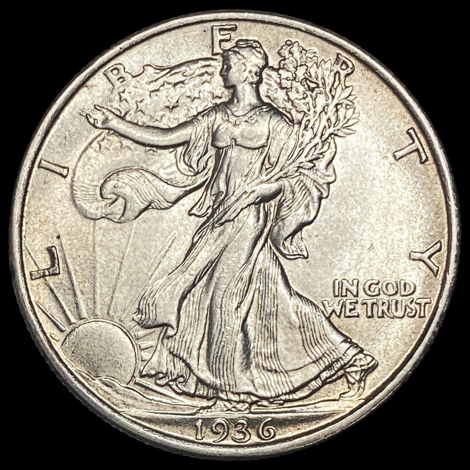 1936 Silver Walking Liberty Half Dollar UNCIRCULATED (1 of 2)