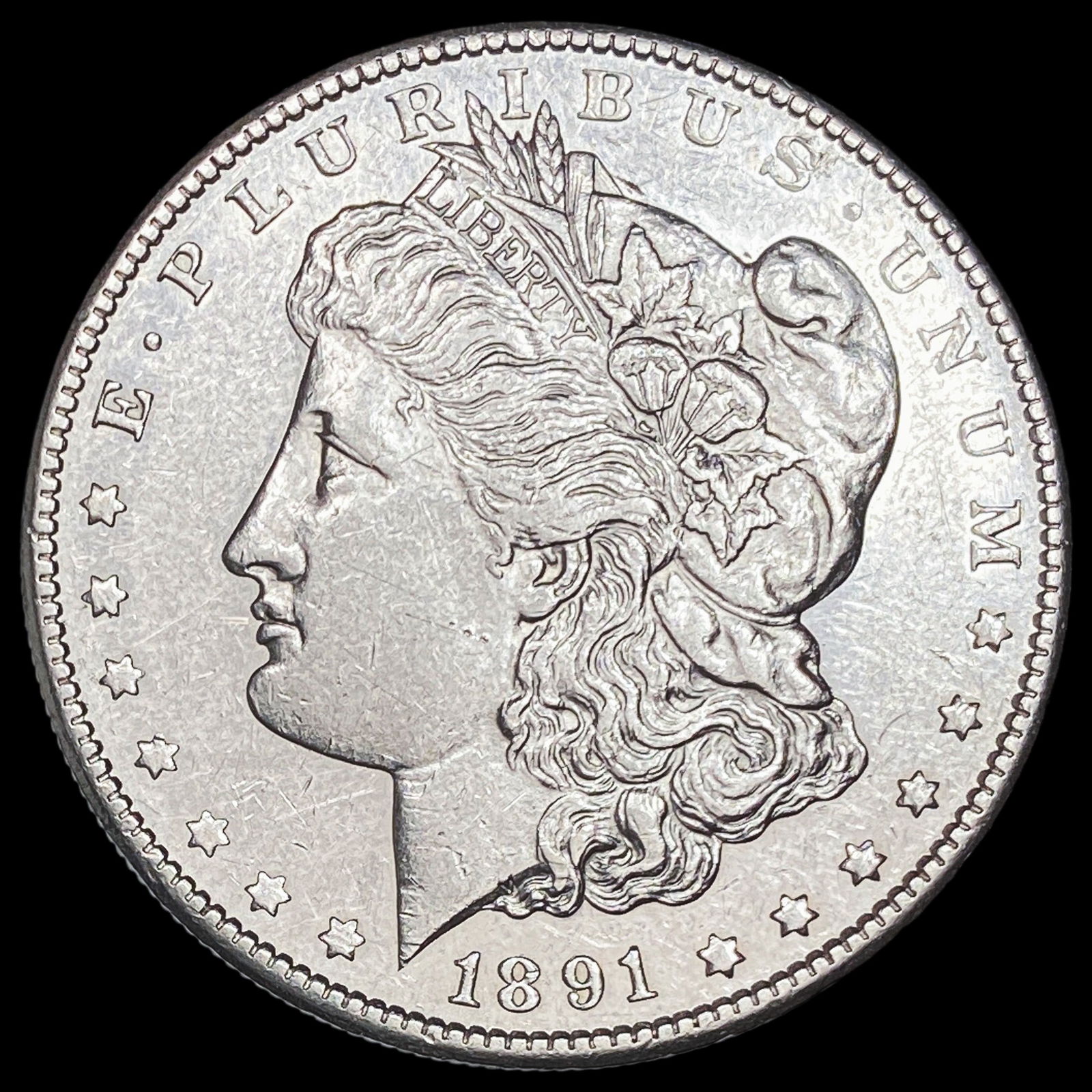 1891-S Silver Morgan Dollar CLOSELY UNCIRCULATED (1 of 2)