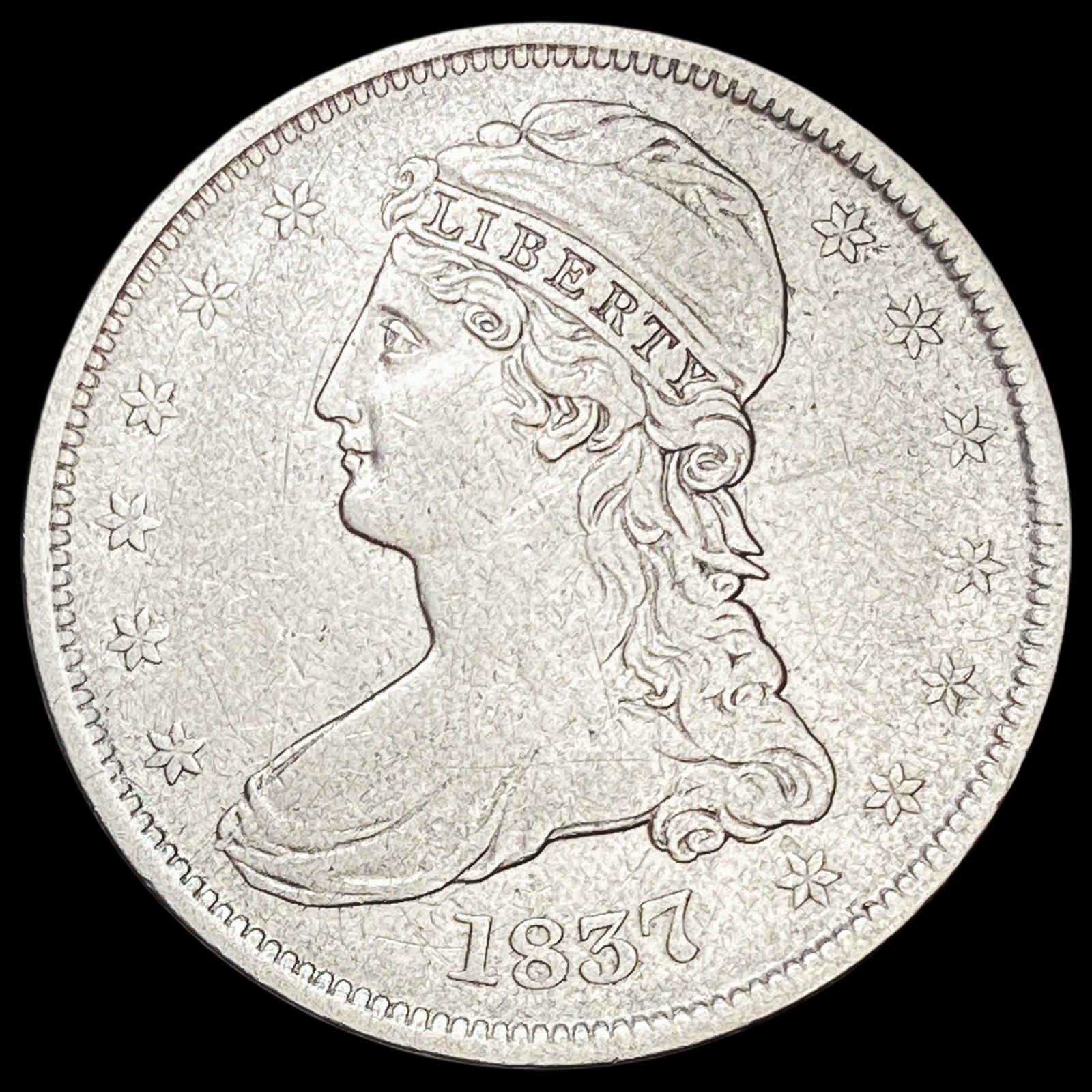 1837 Capped Bust Half Dollar ABOUT UNCIRCULATED (1 of 2)