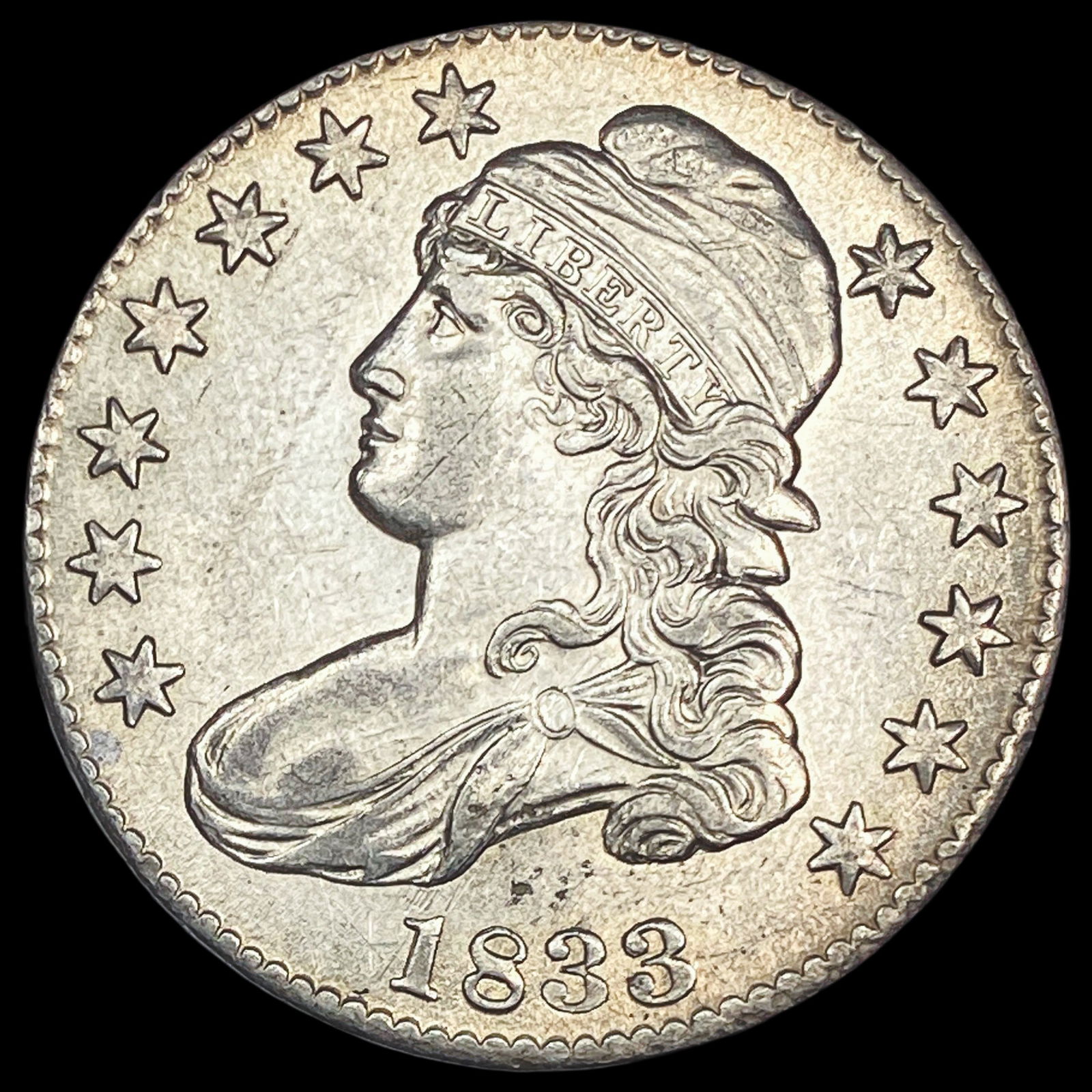 1833 Capped Bust Half Dollar UNCIRCULATED (1 of 2)