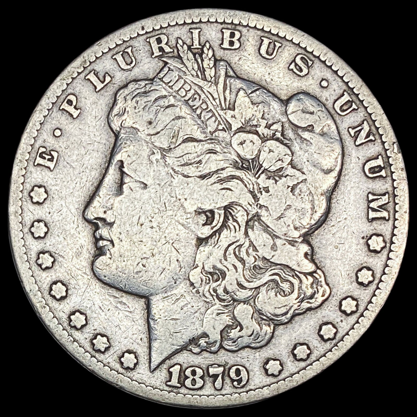 1879-CC Silver Morgan Dollar LIGHTLY CIRCULATED (1 of 2)