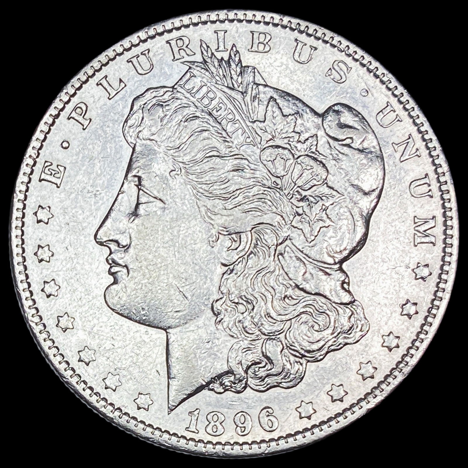 1896 Silver Morgan Dollar CLOSELY UNCIRCULATED (1 of 2)