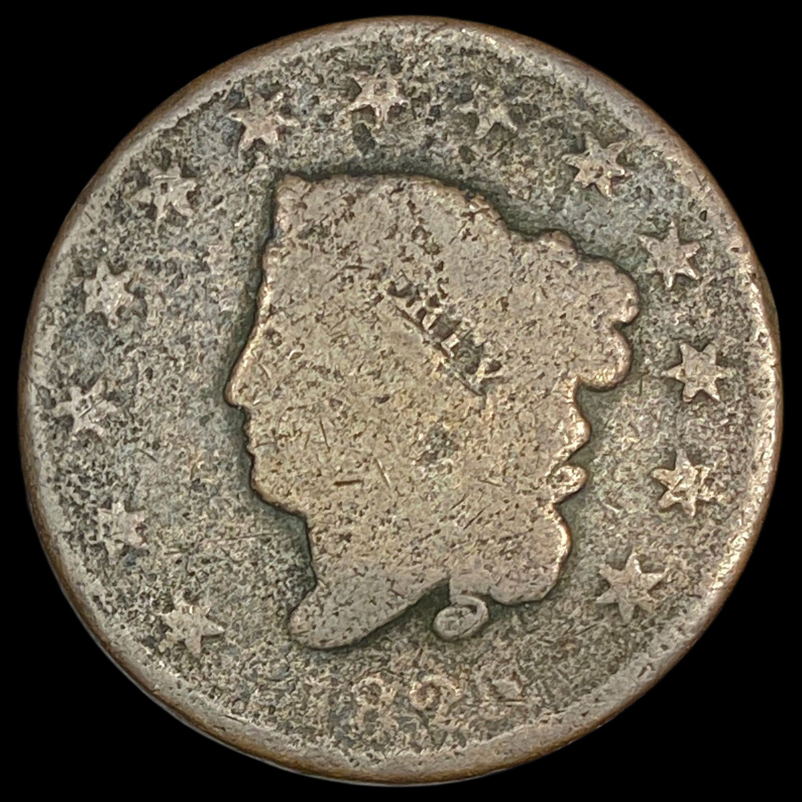 1821 Coronet Head Large Cent NICELY CIRCULATED (1 of 2)