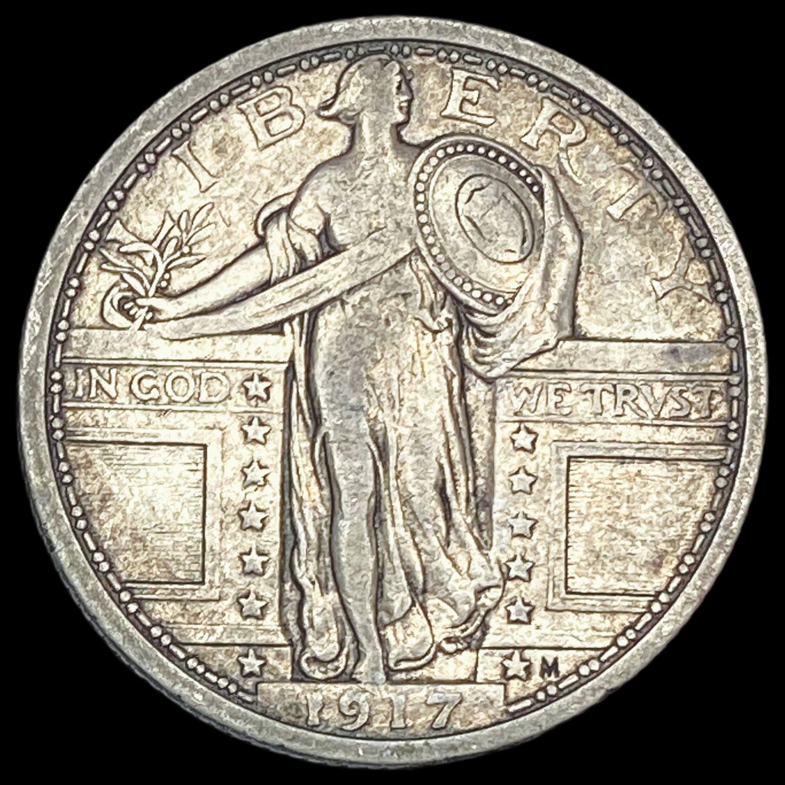 1917 Type 1 Standing Liberty Quarter LIGHTLY CIRCULATED (1 of 2)