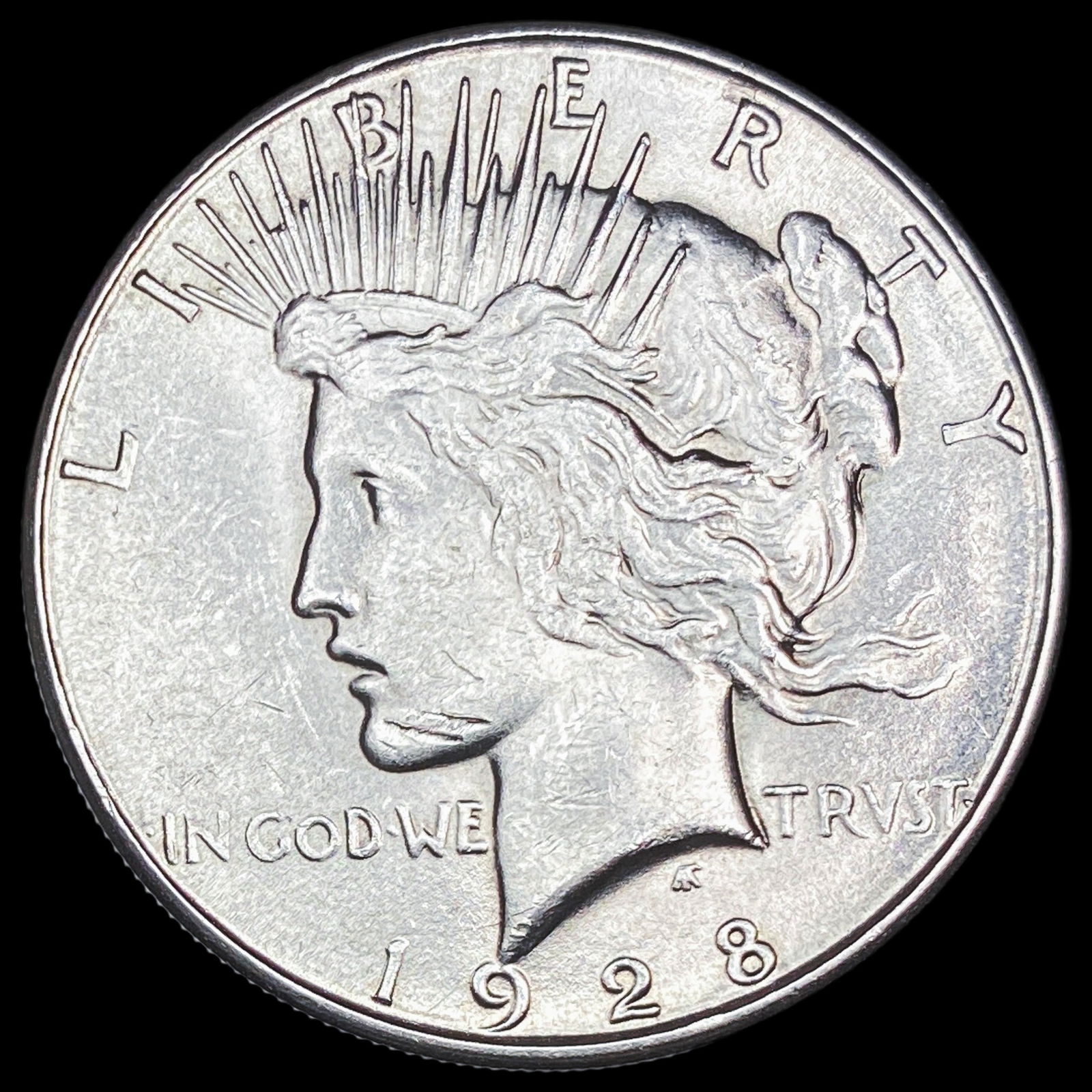 1928-S Silver Peace Dollar CHOICE BU (1 of 2)