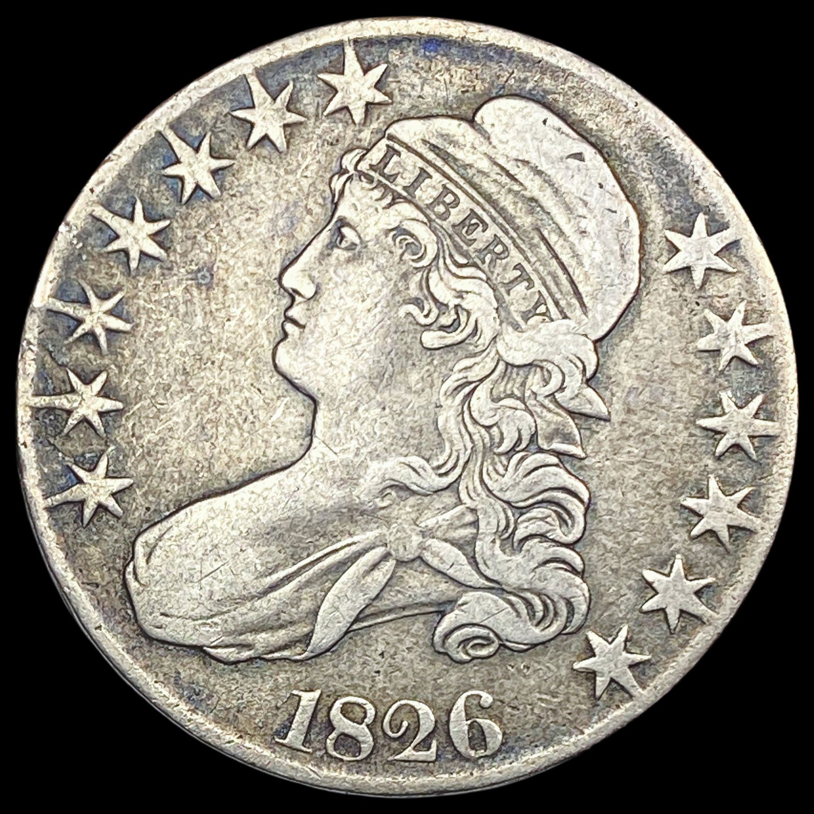 1826 Capped Bust Half Dollar NICELY CIRCULATED (1 of 2)