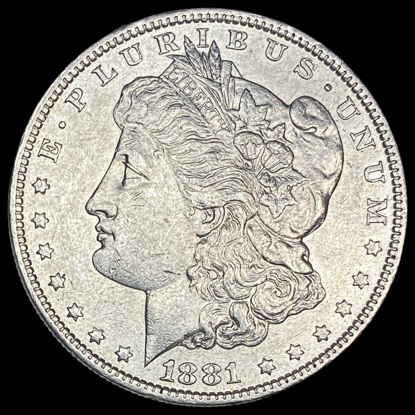 1881-S Silver Morgan Dollar NEARLY UNCIRCULATED (1 of 2)