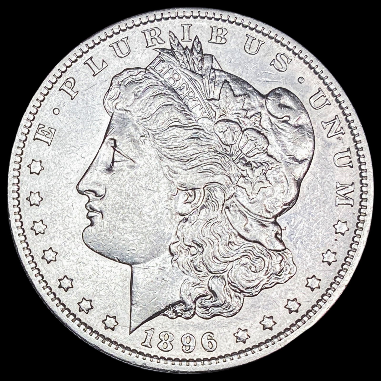 1896 Silver Morgan Dollar CLOSELY UNCIRCULATED (1 of 2)