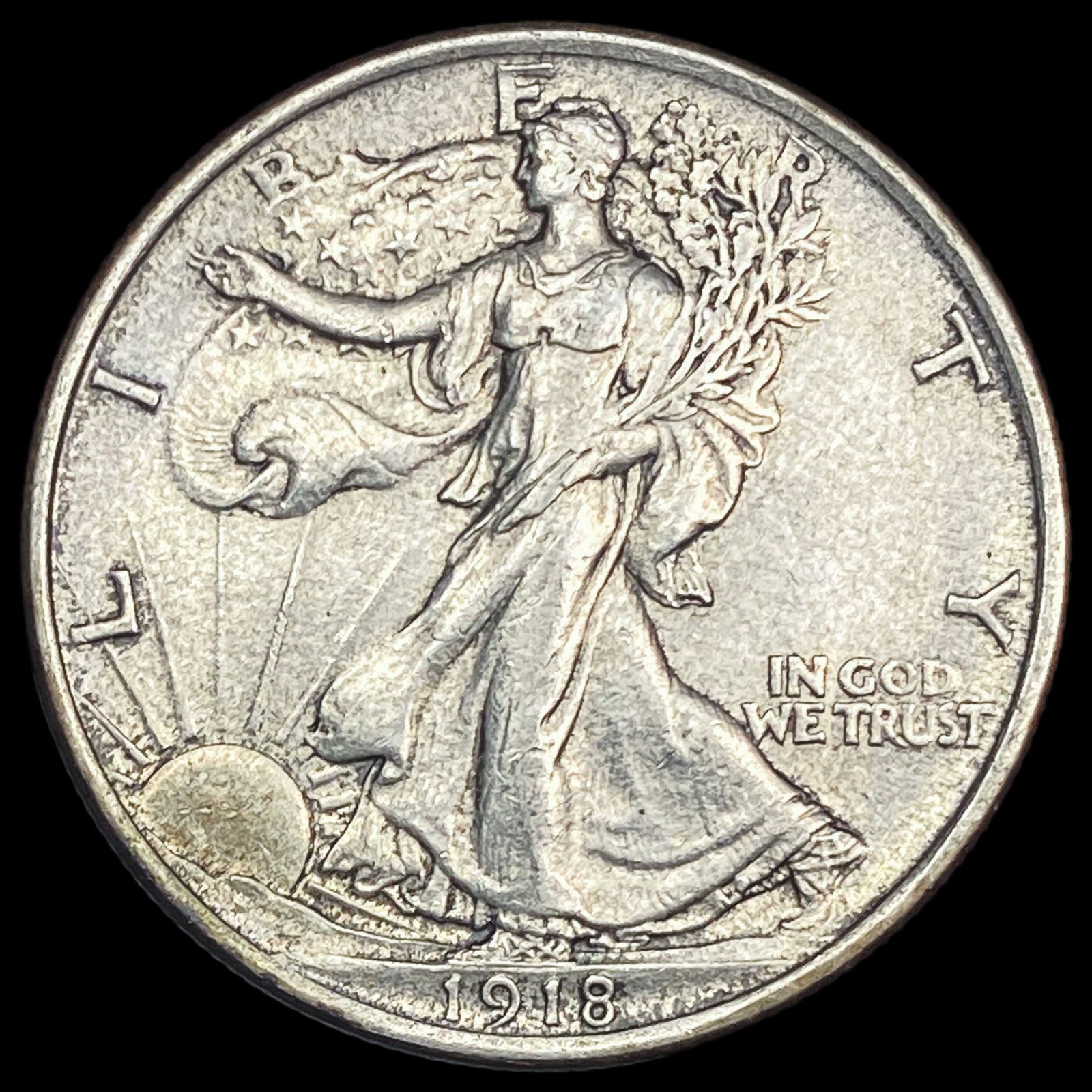 1918 Walking Liberty Half Dollar CLOSELY UNCIRCULATED (1 of 2)