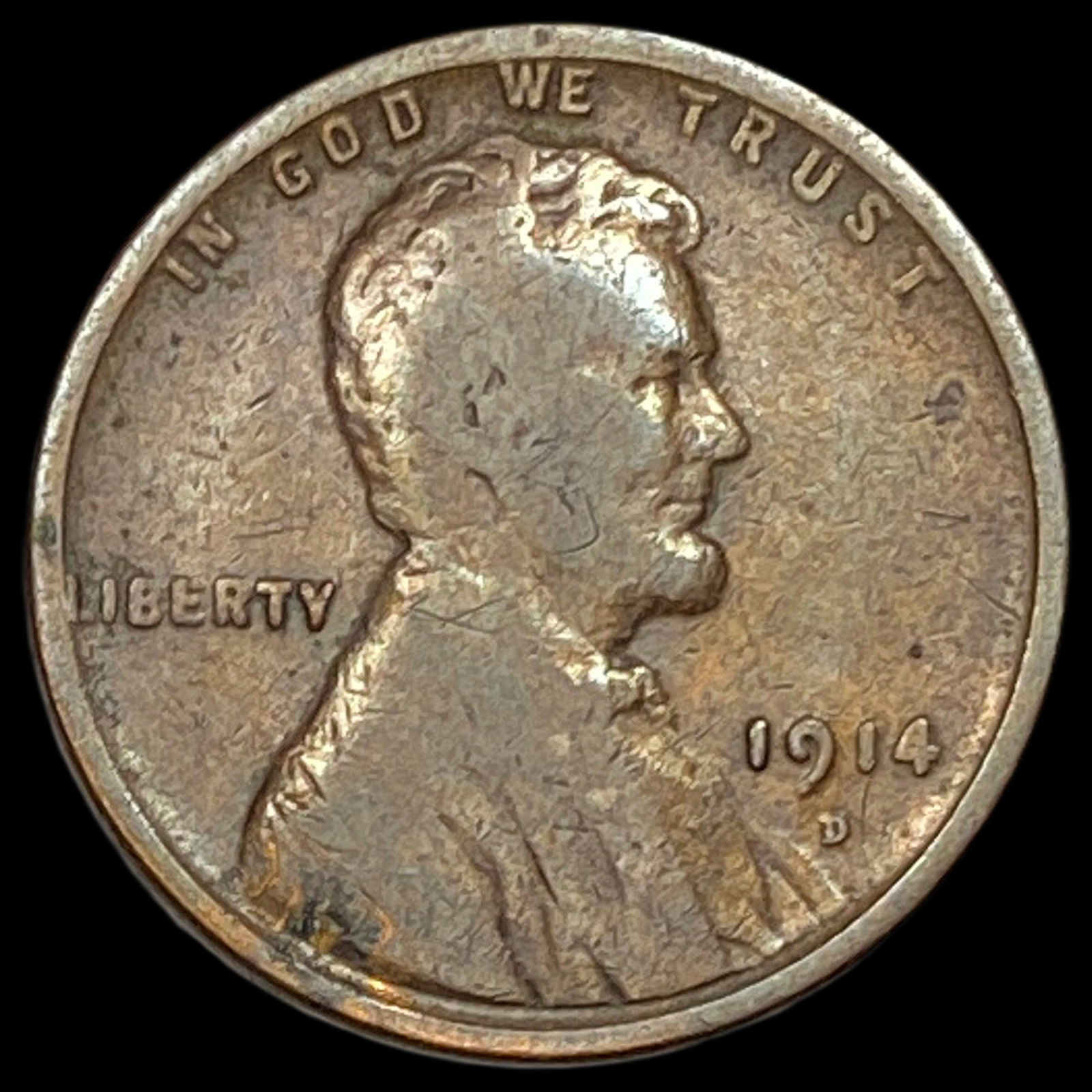1914-D Lincoln Wheat Cent HIGH GRADE (1 of 2)