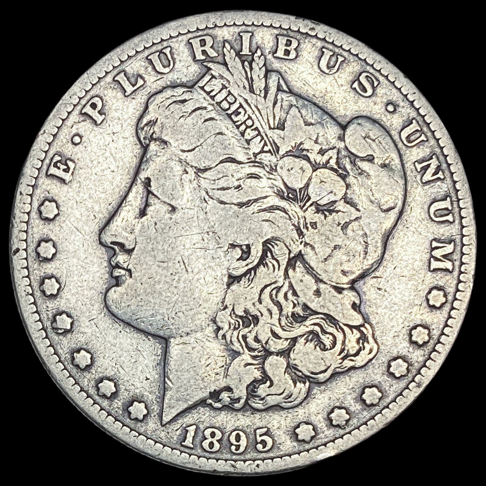 1895-S Silver Morgan Dollar NICELY CIRCULATED (1 of 2)