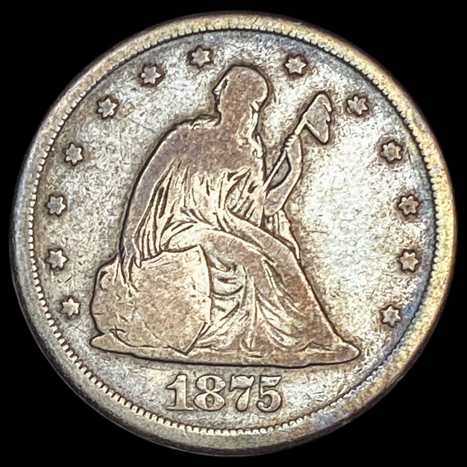 1875-CC Silver Twenty Cents LIGHTLY CIRCULATED (1 of 2)