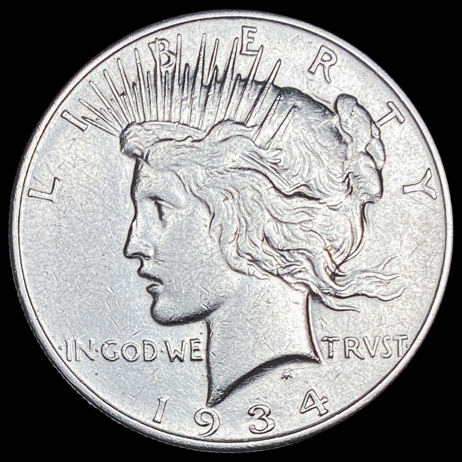 1934-D Silver Peace Dollar NEARLY UNCIRCULATED (1 of 2)
