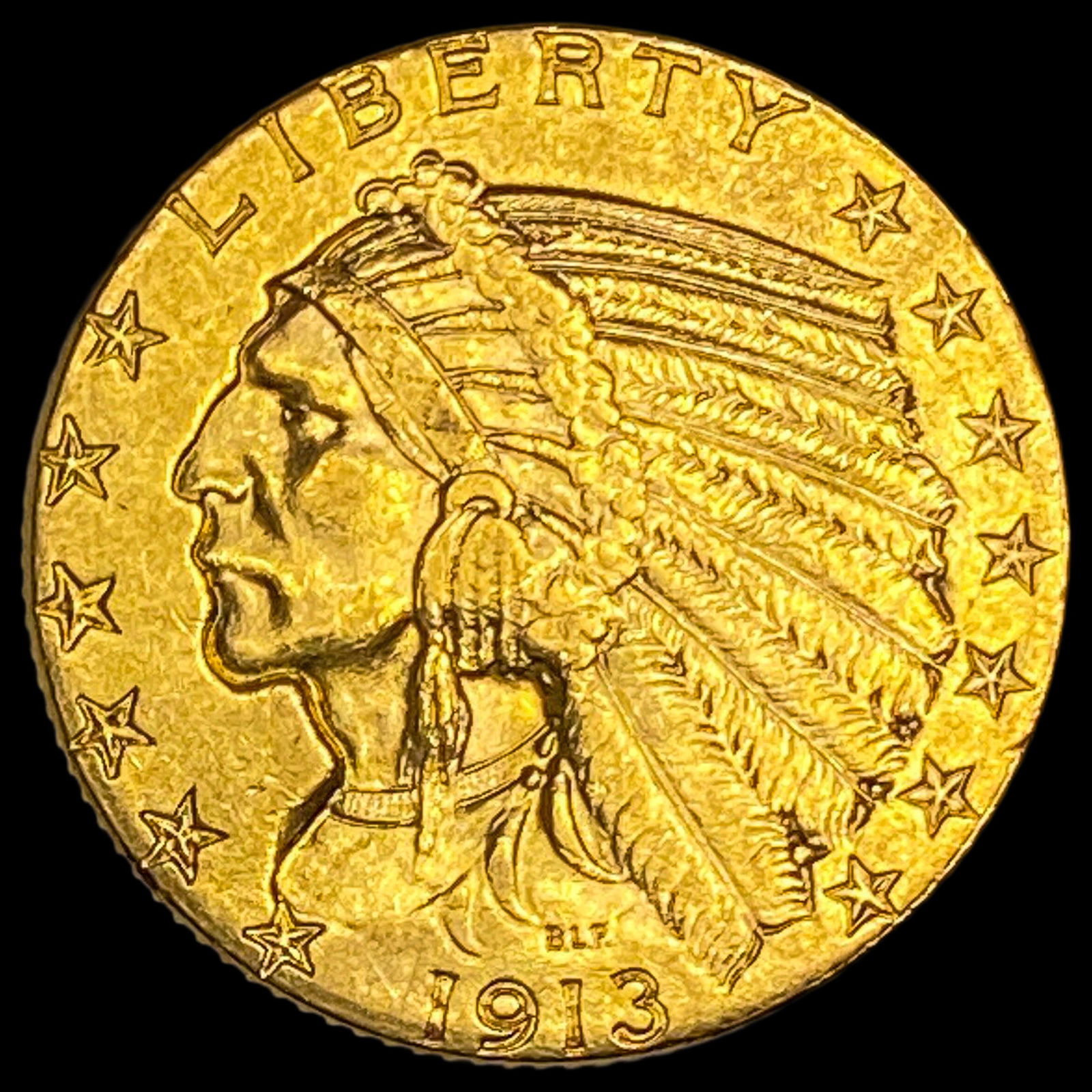 1913 Indian Head Half Eagle $5 Gold UNCIRCULATED (1 of 2)