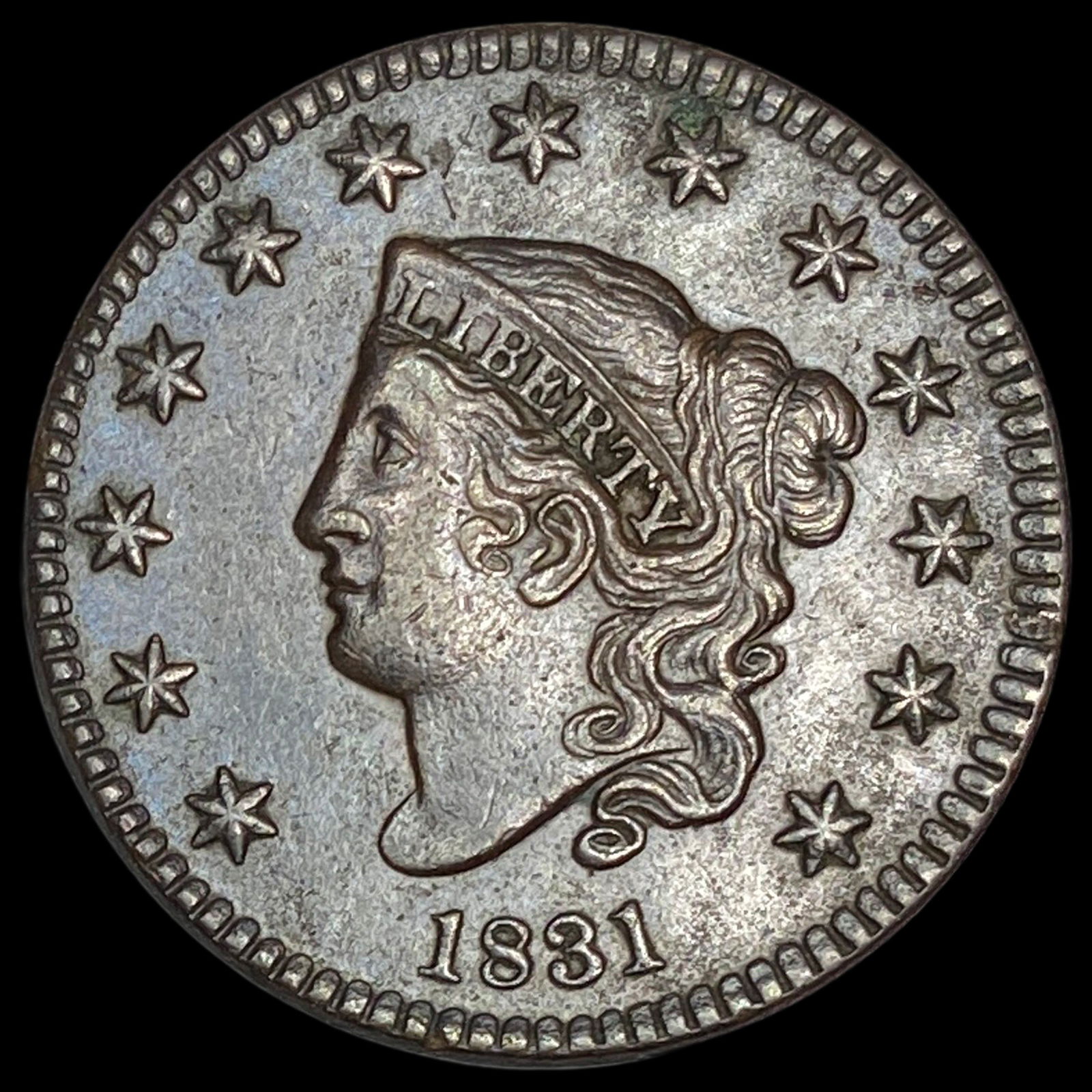 1831 Coronet Head Large Cent CLOSELY UNCIRCULATED (1 of 2)