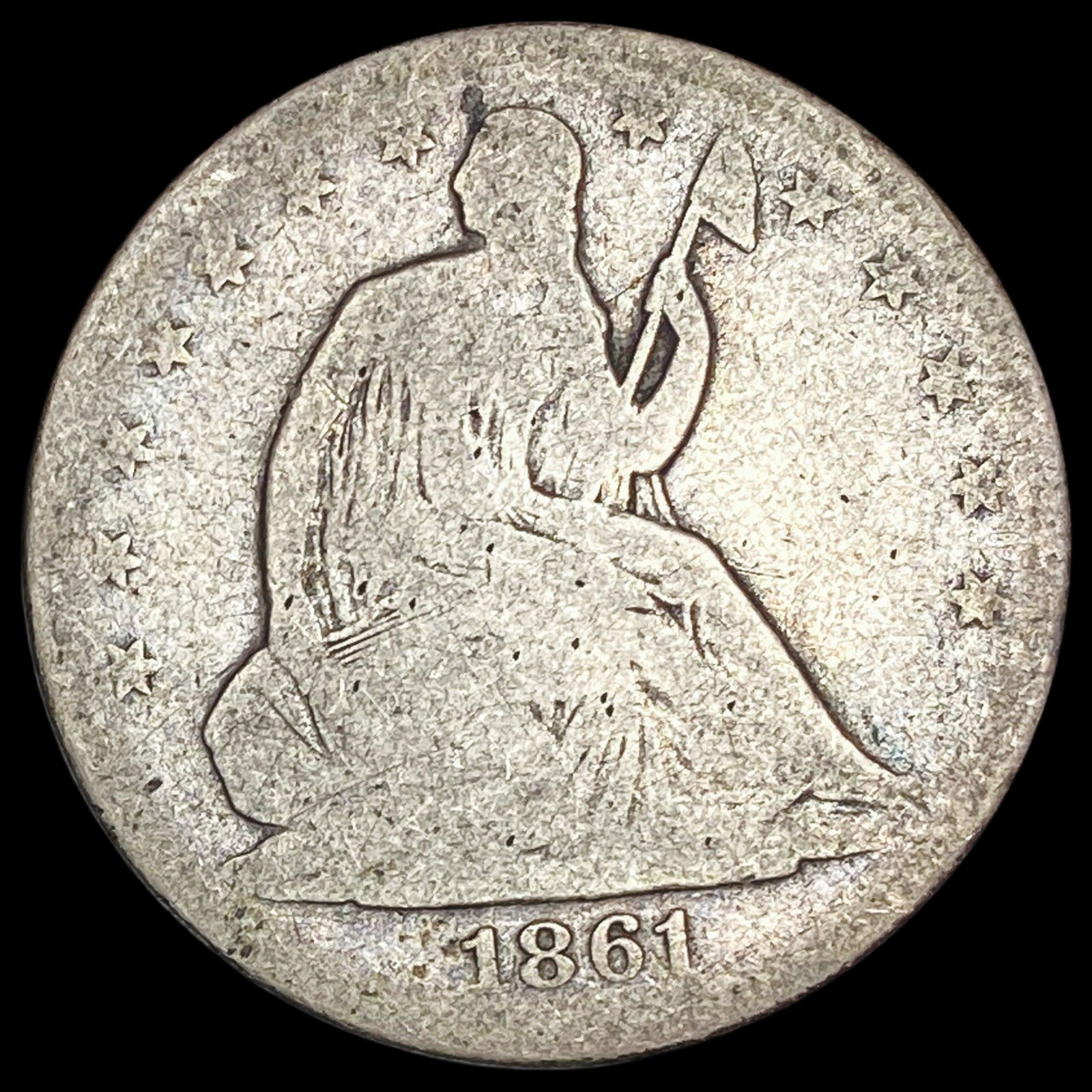 1861 Seated Liberty Half Dollar SUPERB GEM BU (1 of 2)