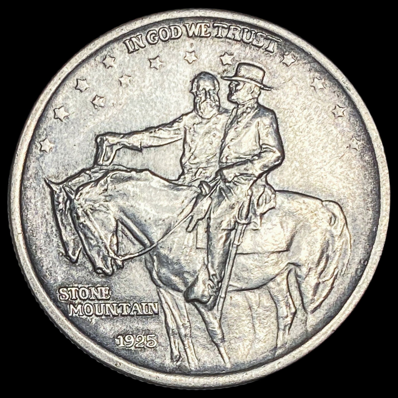 1925 Silver Stone Mountain Half Dollar CLOSELY UNCIRCULATED (1 of 2)