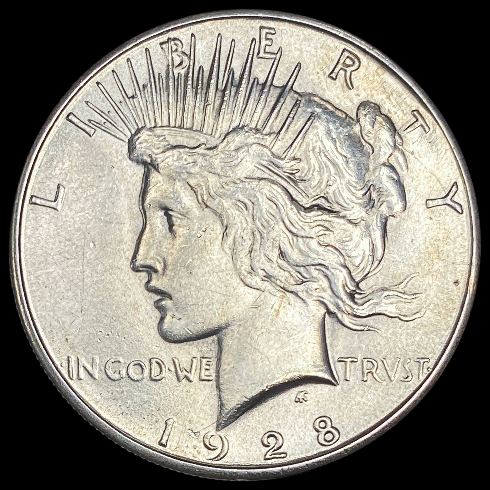 1928-S Silver Peace Dollar CLOSELY UNCIRCULATED (1 of 2)