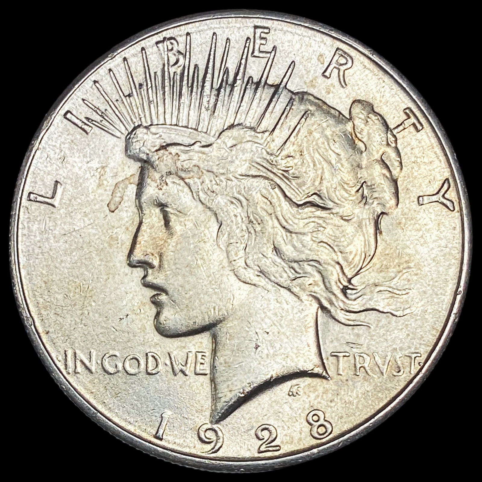 1928-S Silver Peace Dollar CLOSELY UNCIRCULATED (1 of 2)