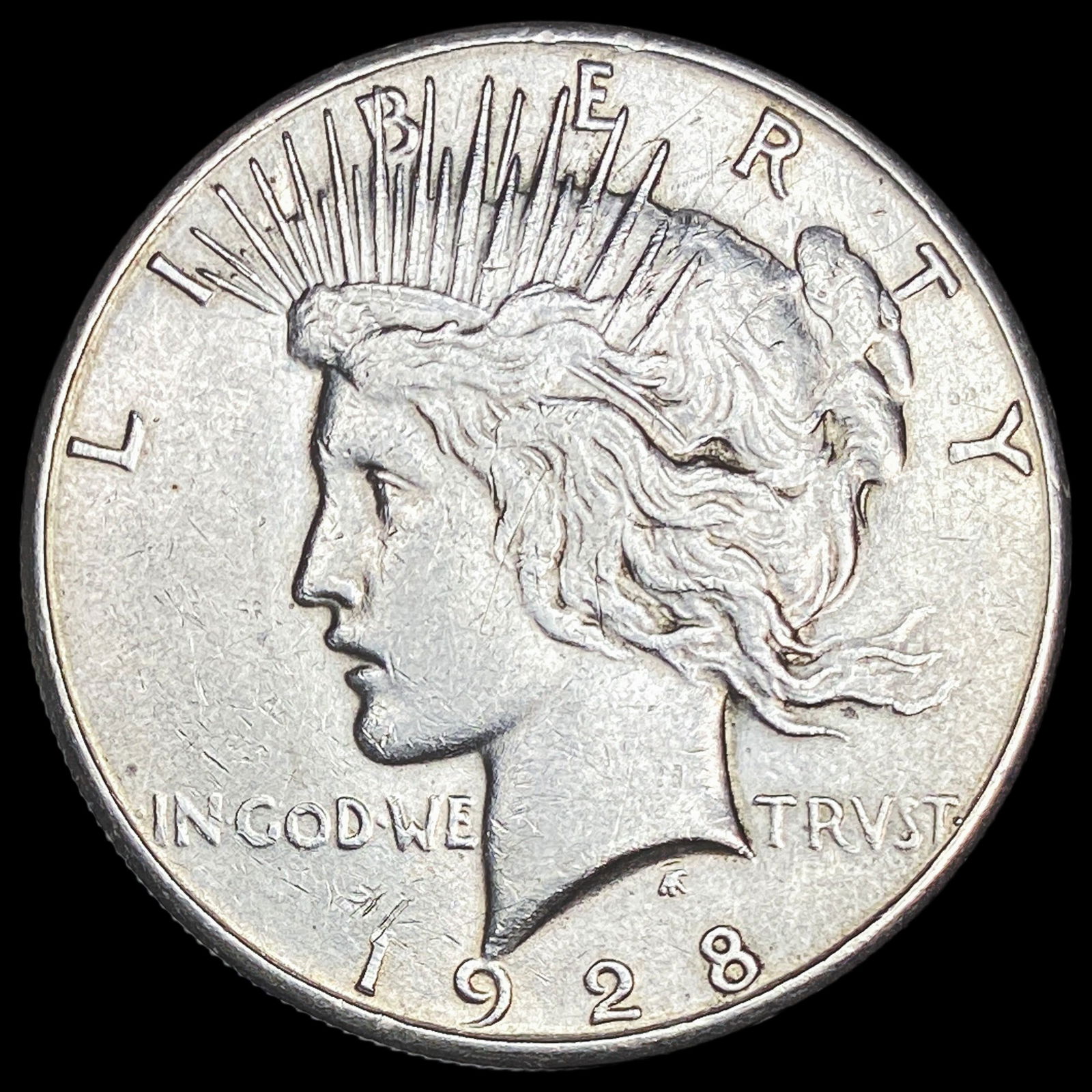 1928-S Silver Peace Dollar CLOSELY UNCIRCULATED (1 of 2)