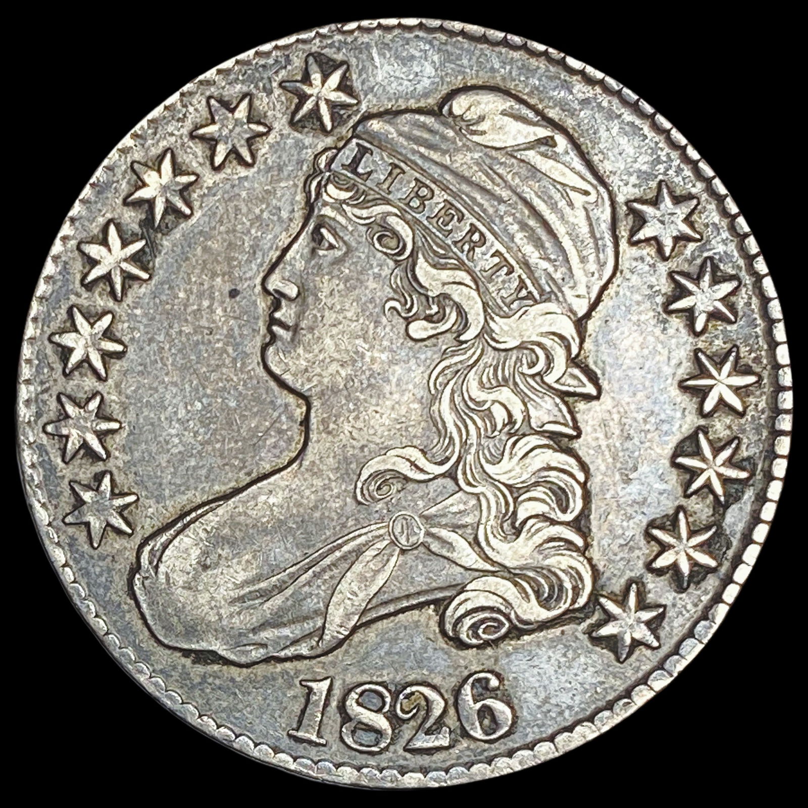 1826 Capped Bust Half Dollar NEARLY UNCIRCULATED (1 of 2)