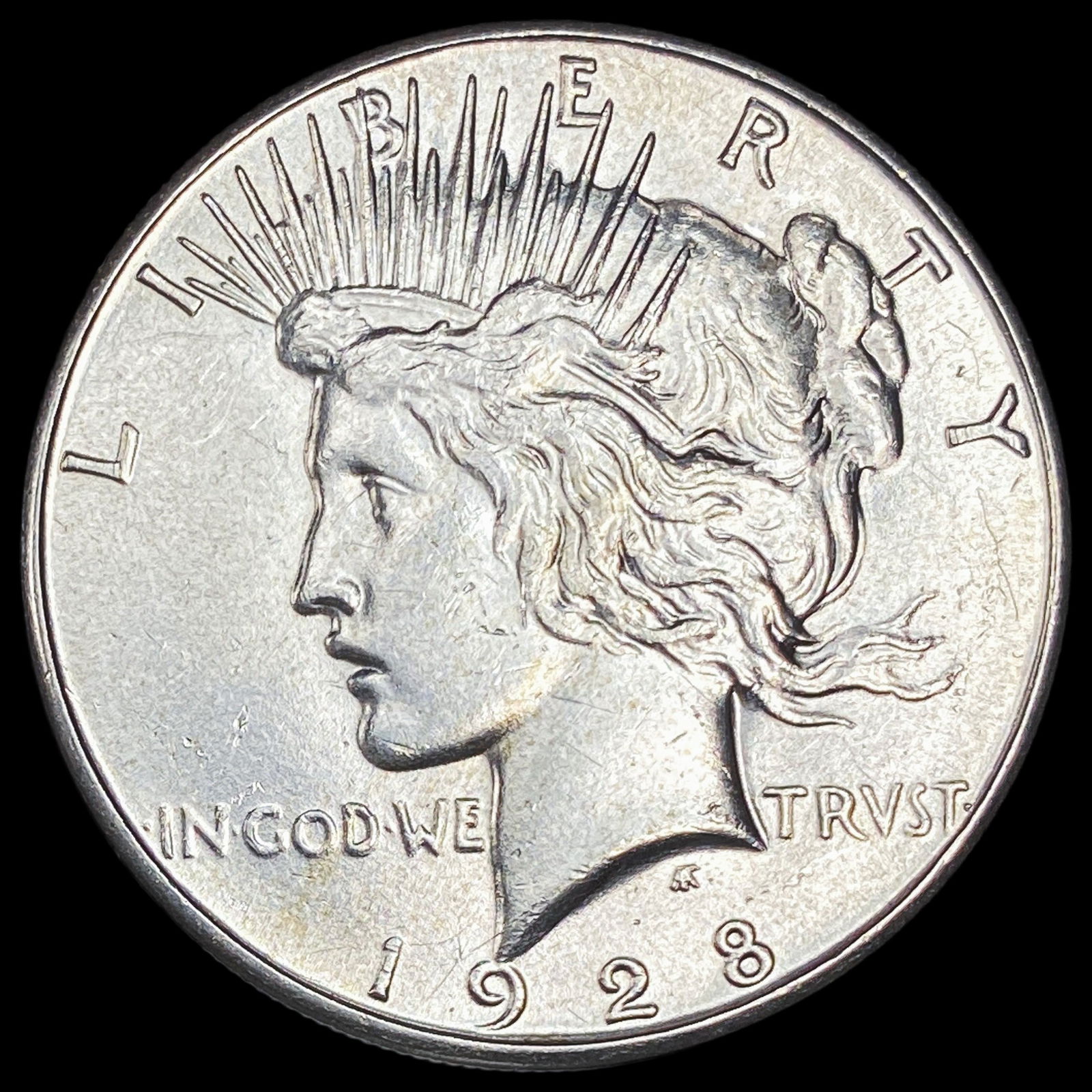 1928-S Silver Peace Dollar CLOSELY UNCIRCULATED (1 of 2)