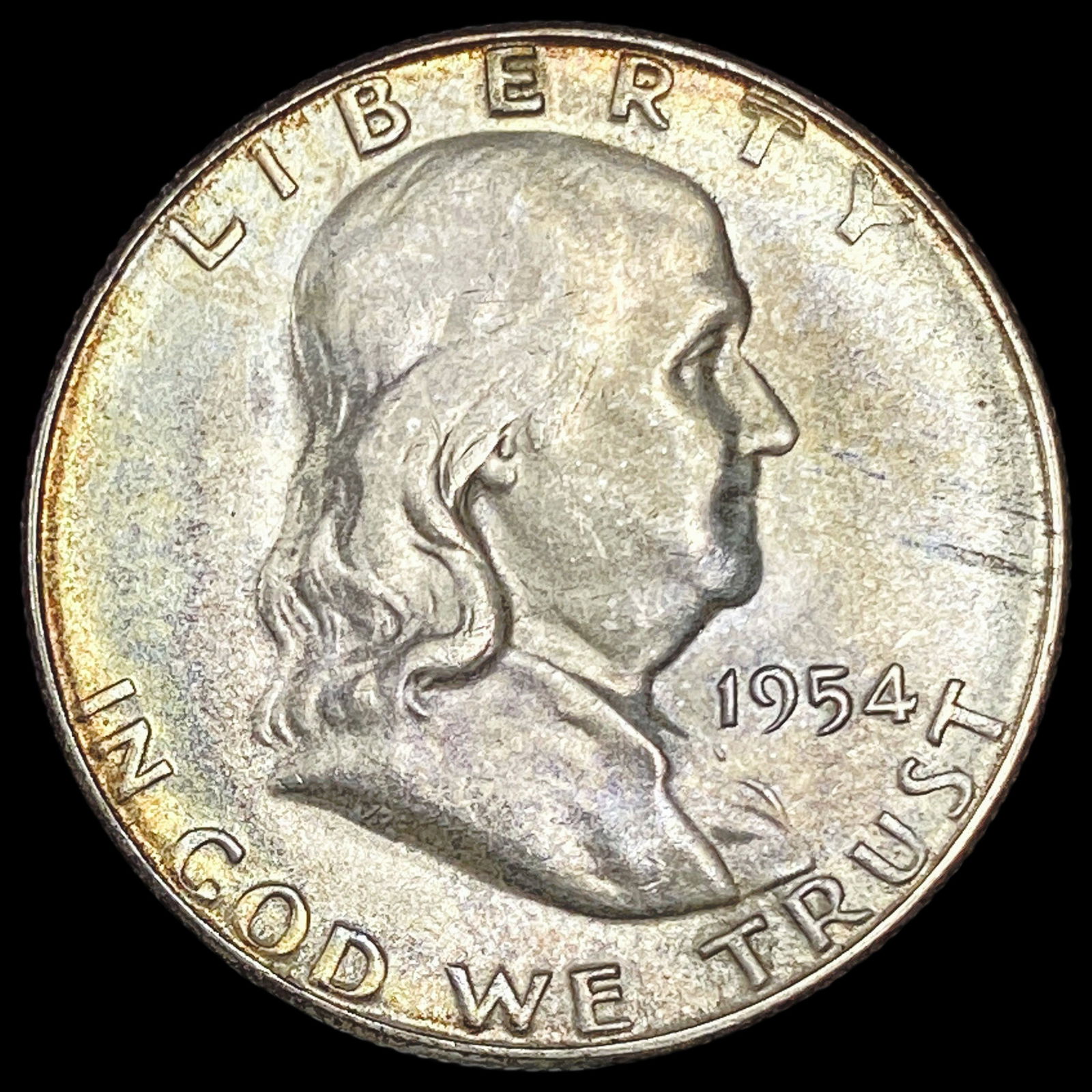 1954-S Silver Half Dollar Franklin UNCIRCULATED (1 of 2)