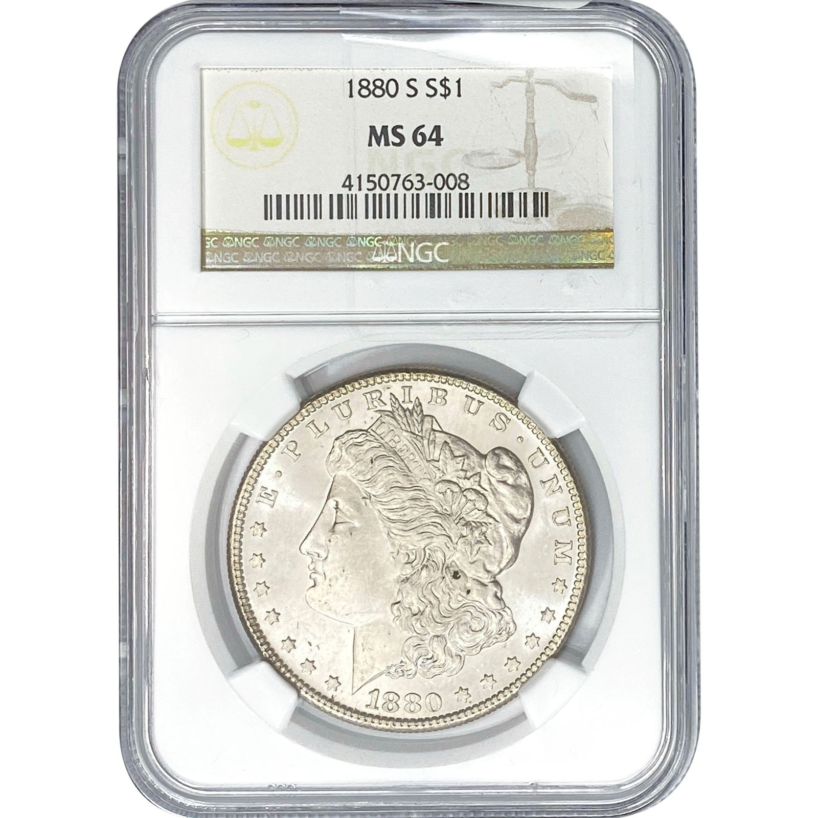 1880-S Morgan Silver Dollar NGC MS64 (1 of 2)