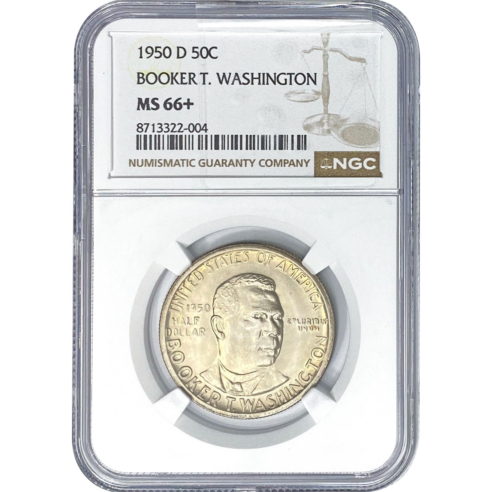1950-D Booker T Half Dollar NGC MS66+ (1 of 2)