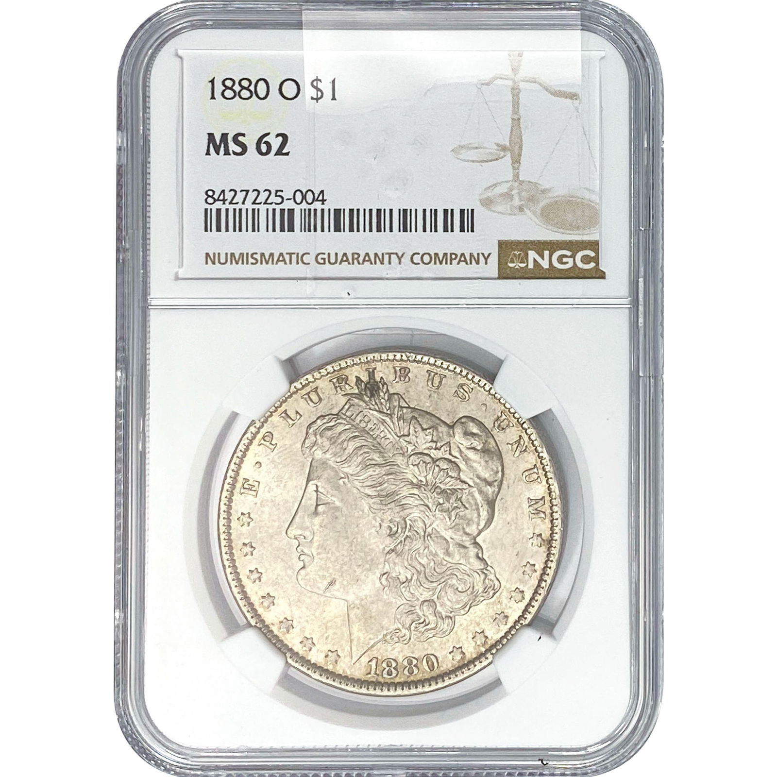 1880-O Morgan Silver Dollar NGC MS62 (1 of 2)