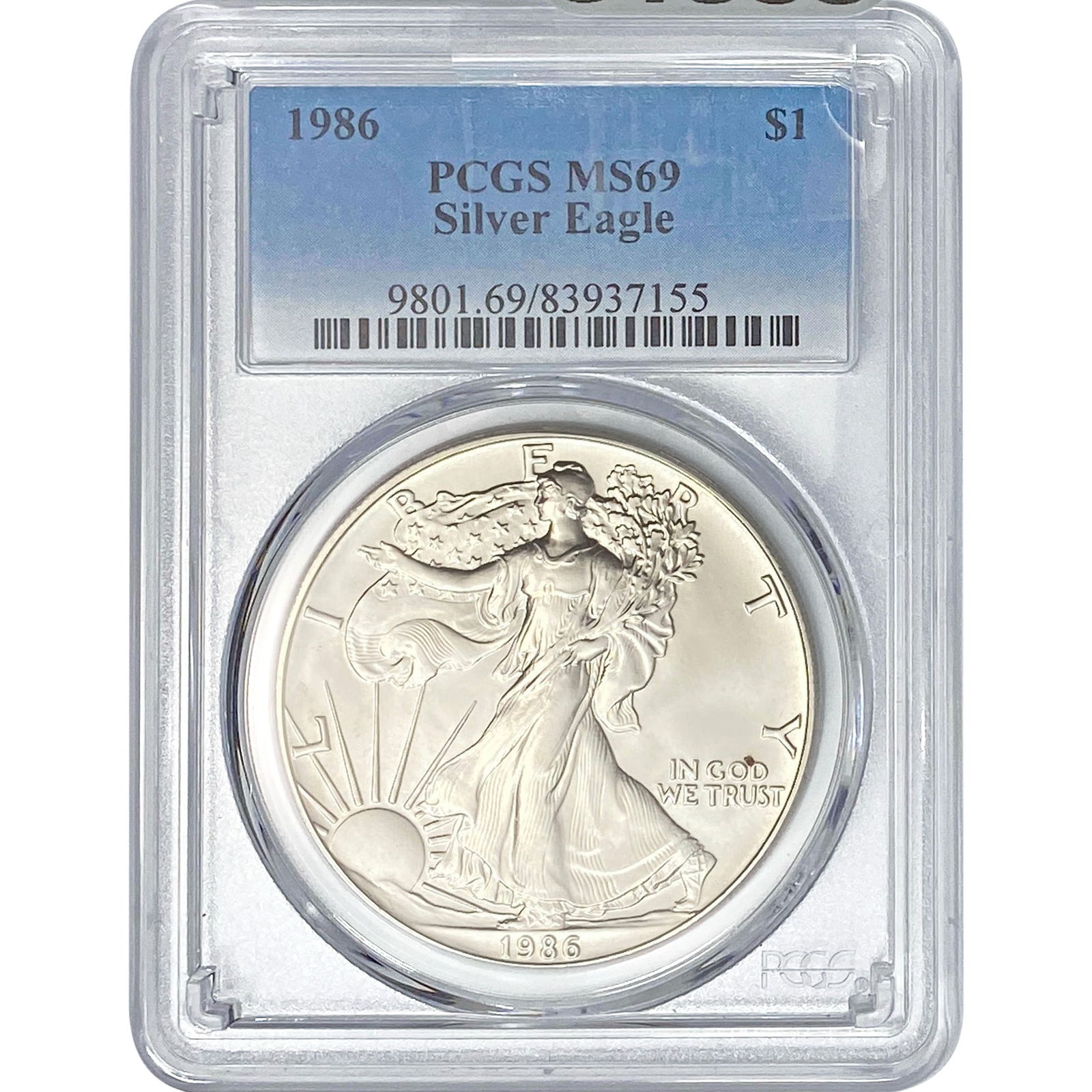 1986 Silver Eagle PCGS MS69 (1 of 2)