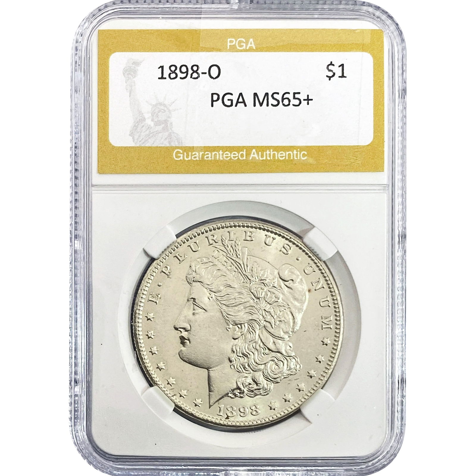 1898-O Morgan Silver Dollar PGA MS65+ (1 of 2)