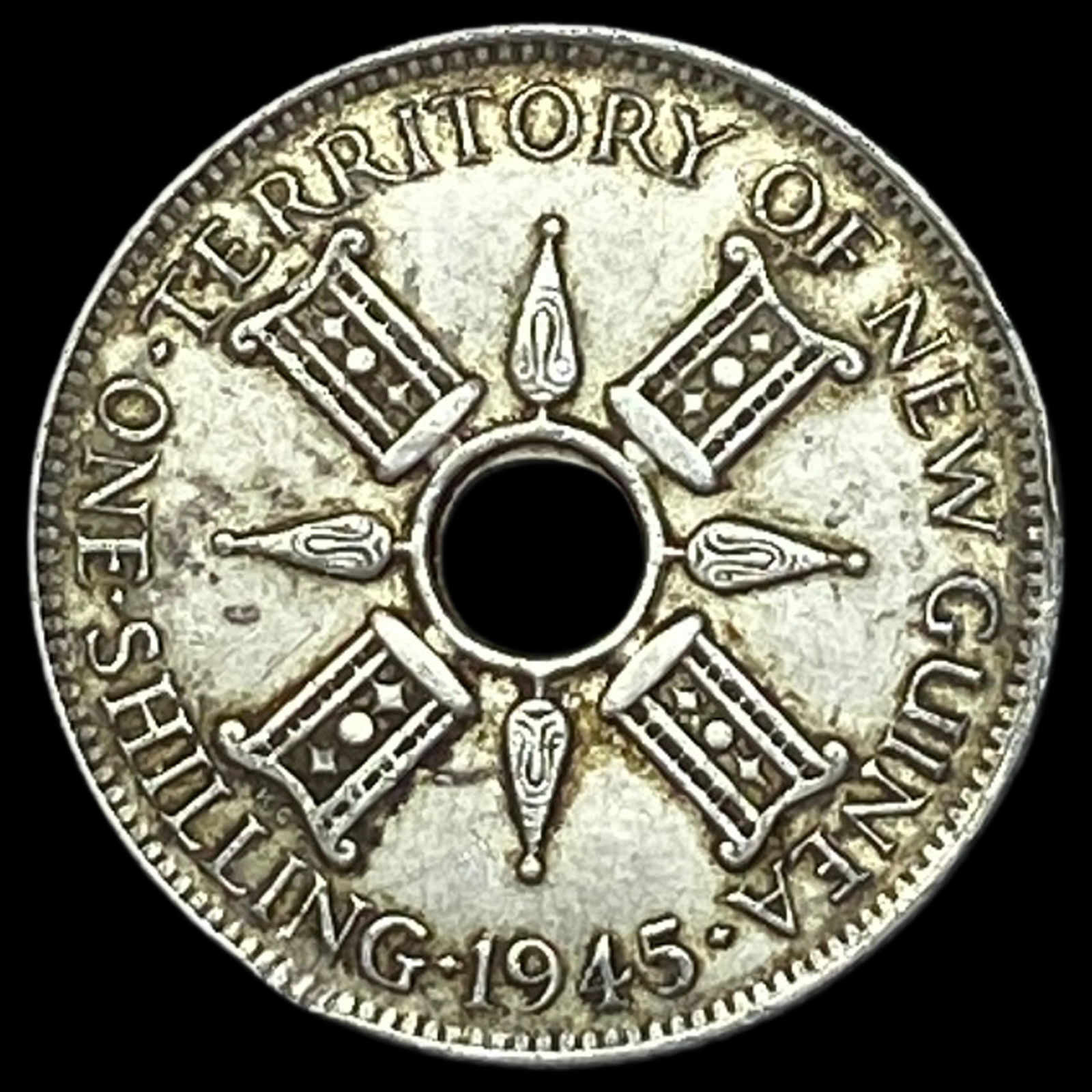 New Guinea Silver 1 Shilling UNCIRCULATED: New Guinea Silver 1 Shilling UNCIRCULATED