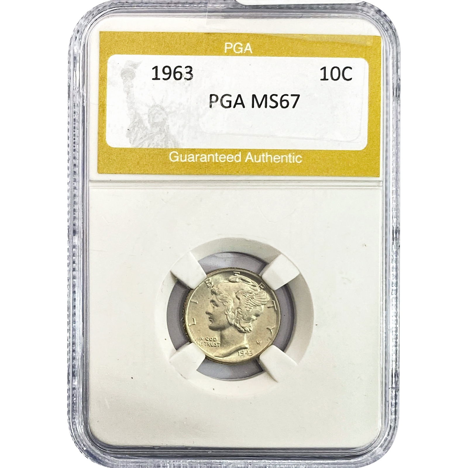 1963 Mercury Silver Dime PGA MS67: 1963 Mercury Silver Dime PGA MS67