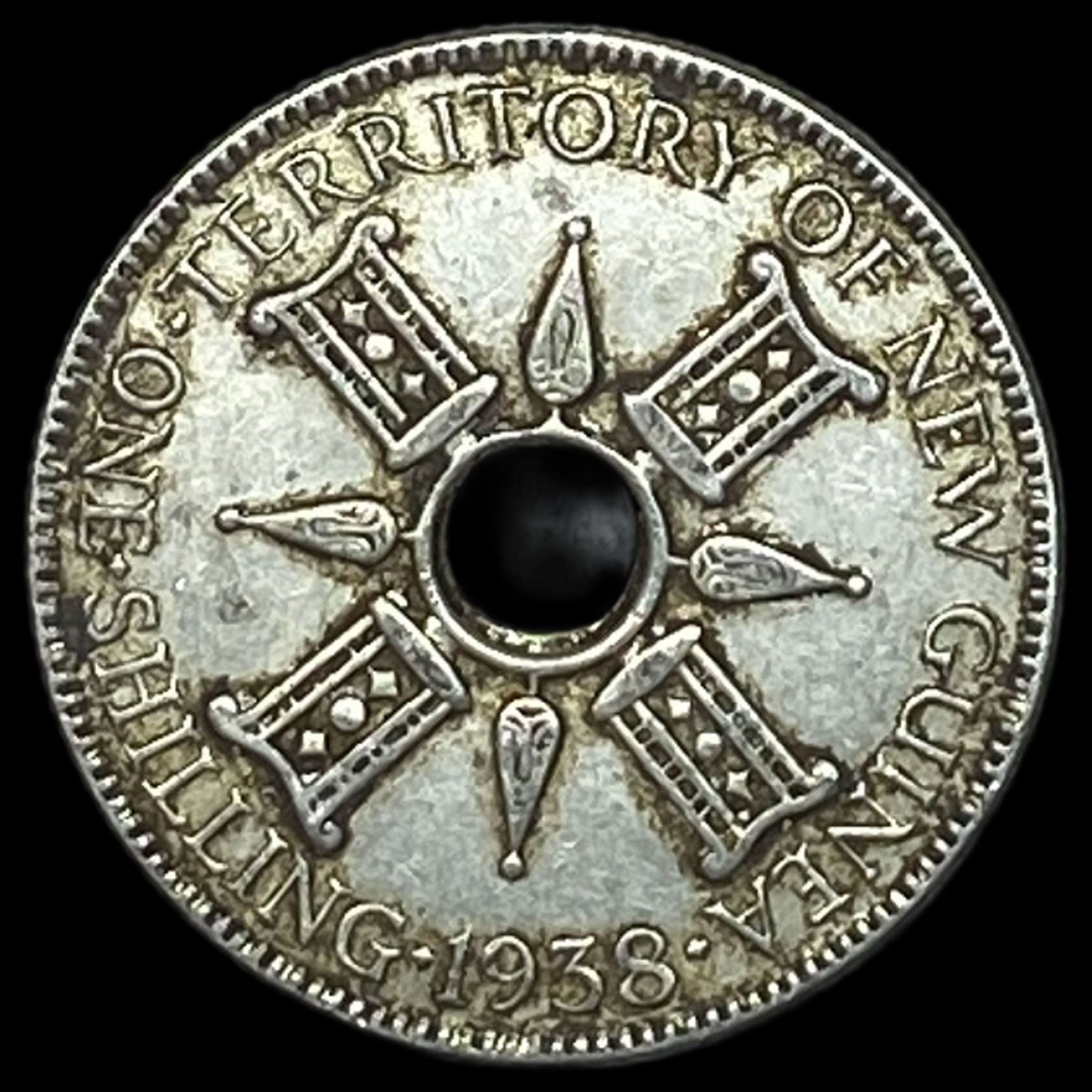 1945 New Guinea Silver 1 Shilling UNCIRCULATED (1 of 2)