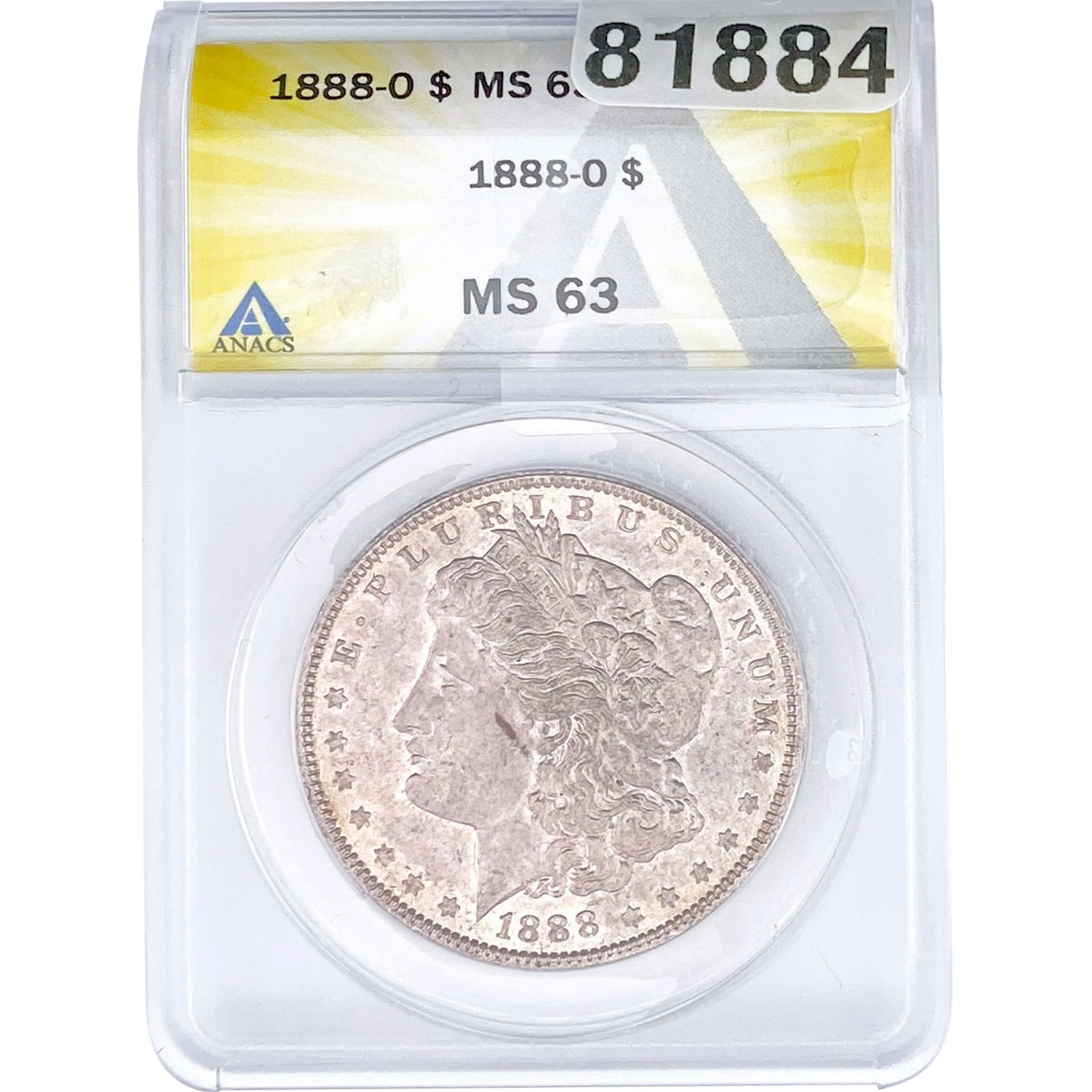 1888-O Morgan Silver Dollar ANACS MS63 (1 of 2)