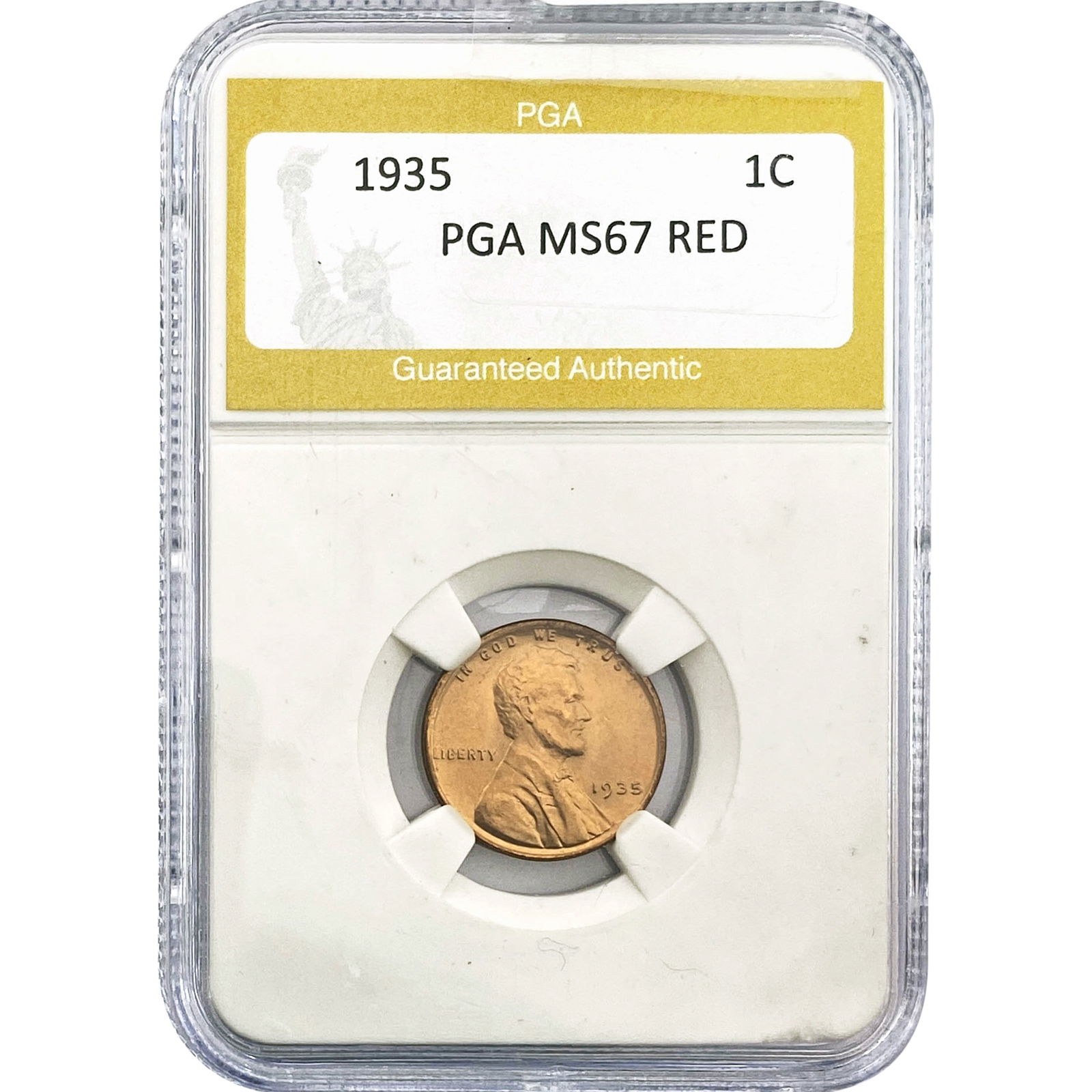 1935 Wheat Cent PGA MS67 RED (1 of 2)