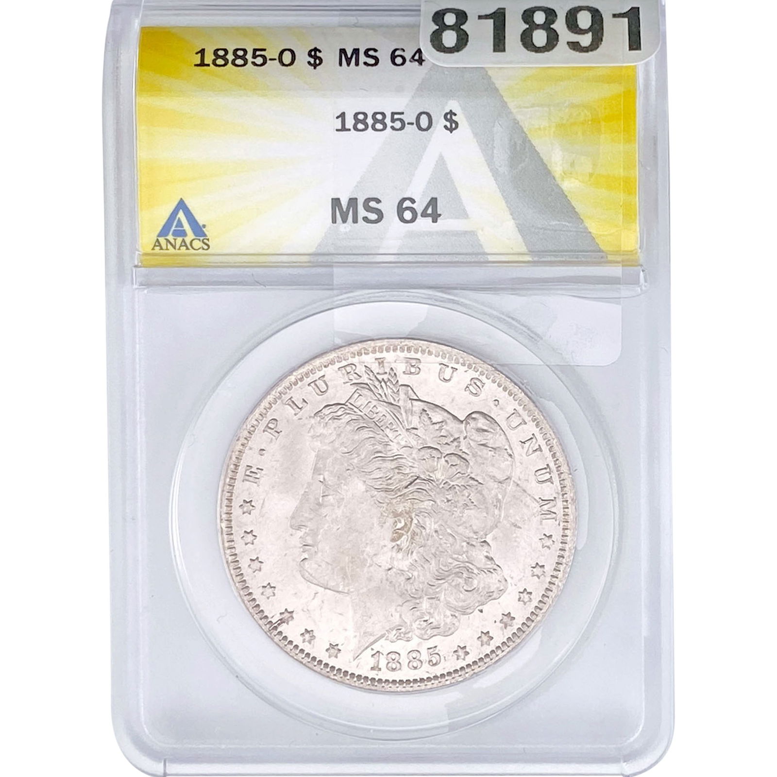 1885-O Morgan Silver Dollar ANACS MS64 (1 of 2)