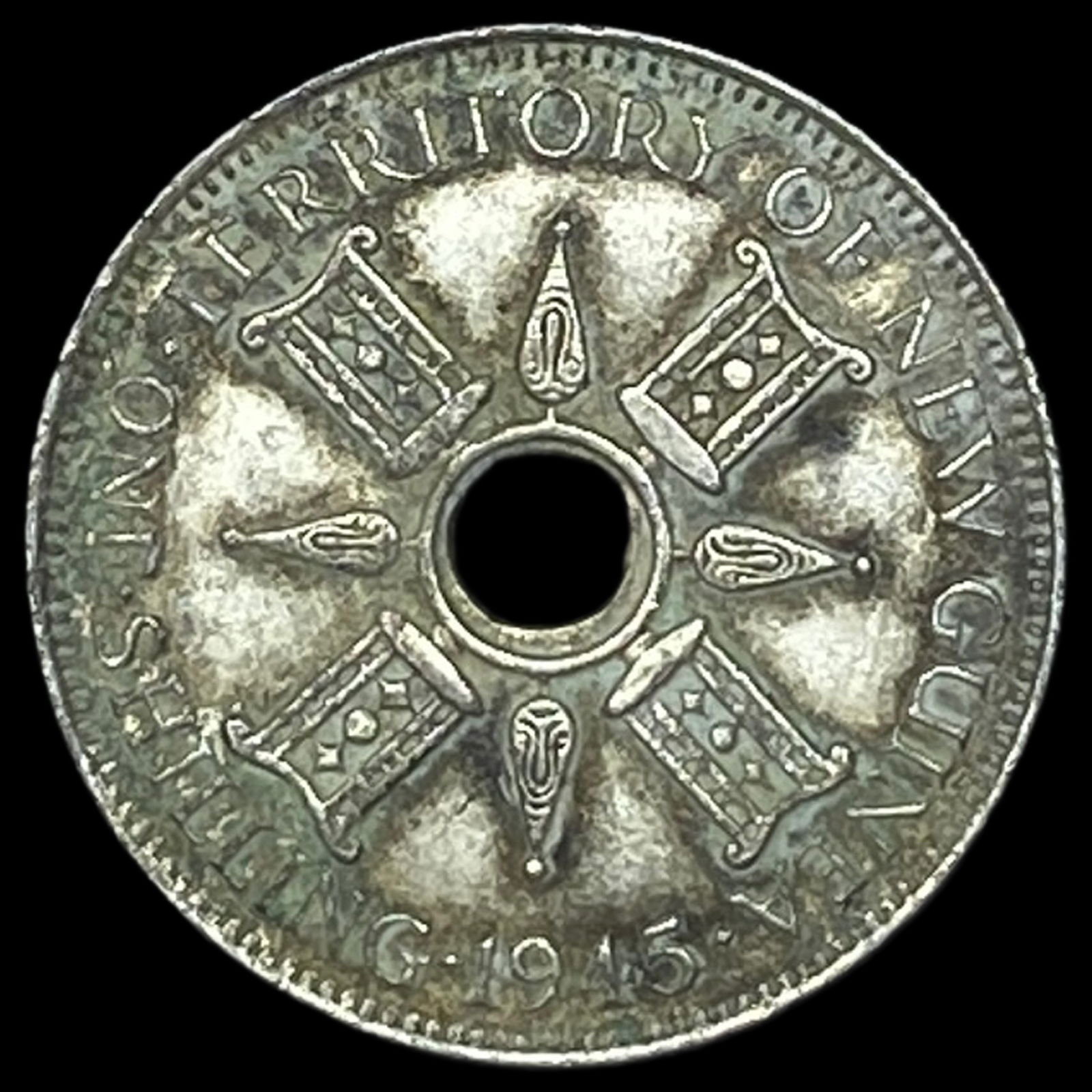 1945 New Guinea Silver 1 Shilling UNCIRCULATED (1 of 2)