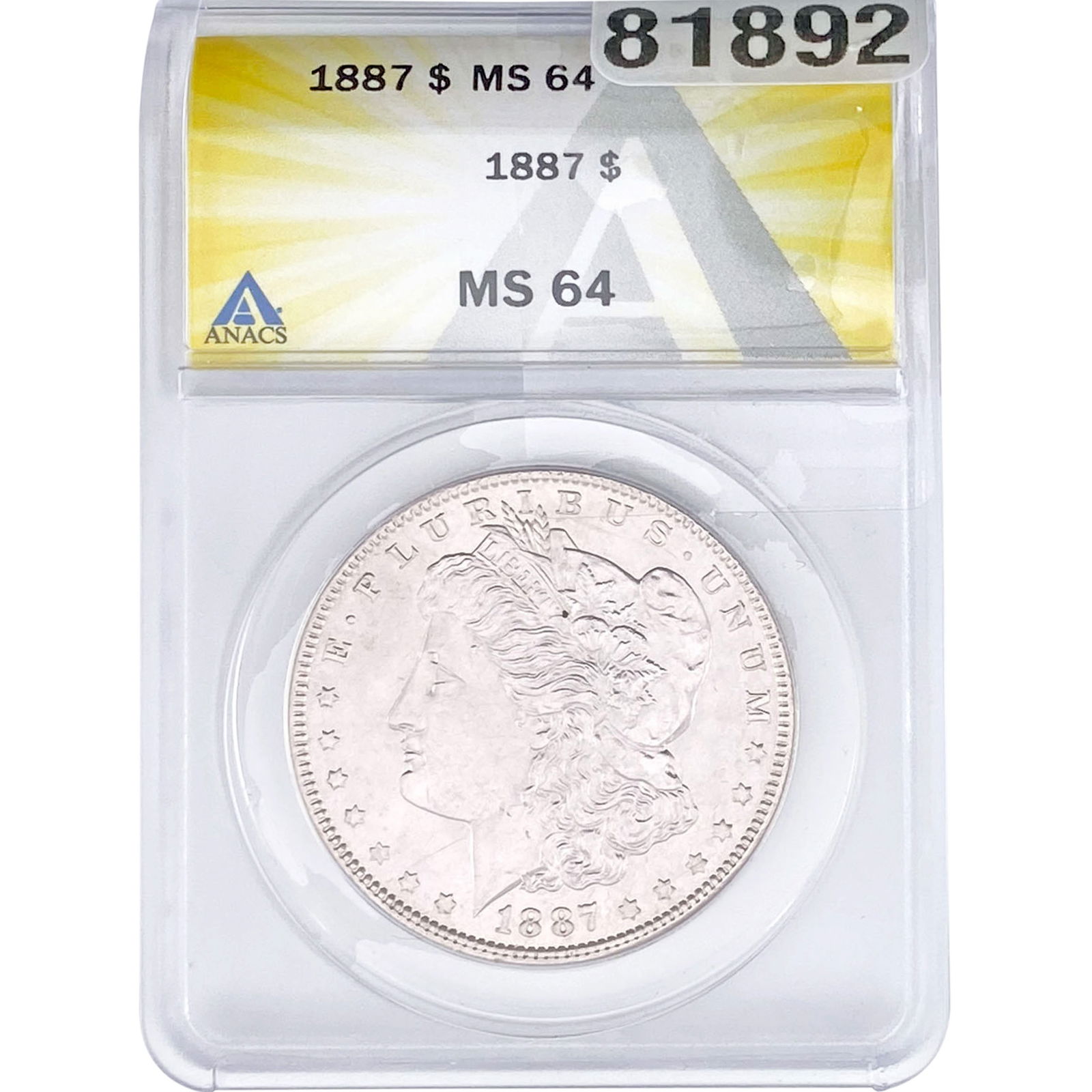 1887 Morgan Silver Dollar ANACS MS64 (1 of 2)