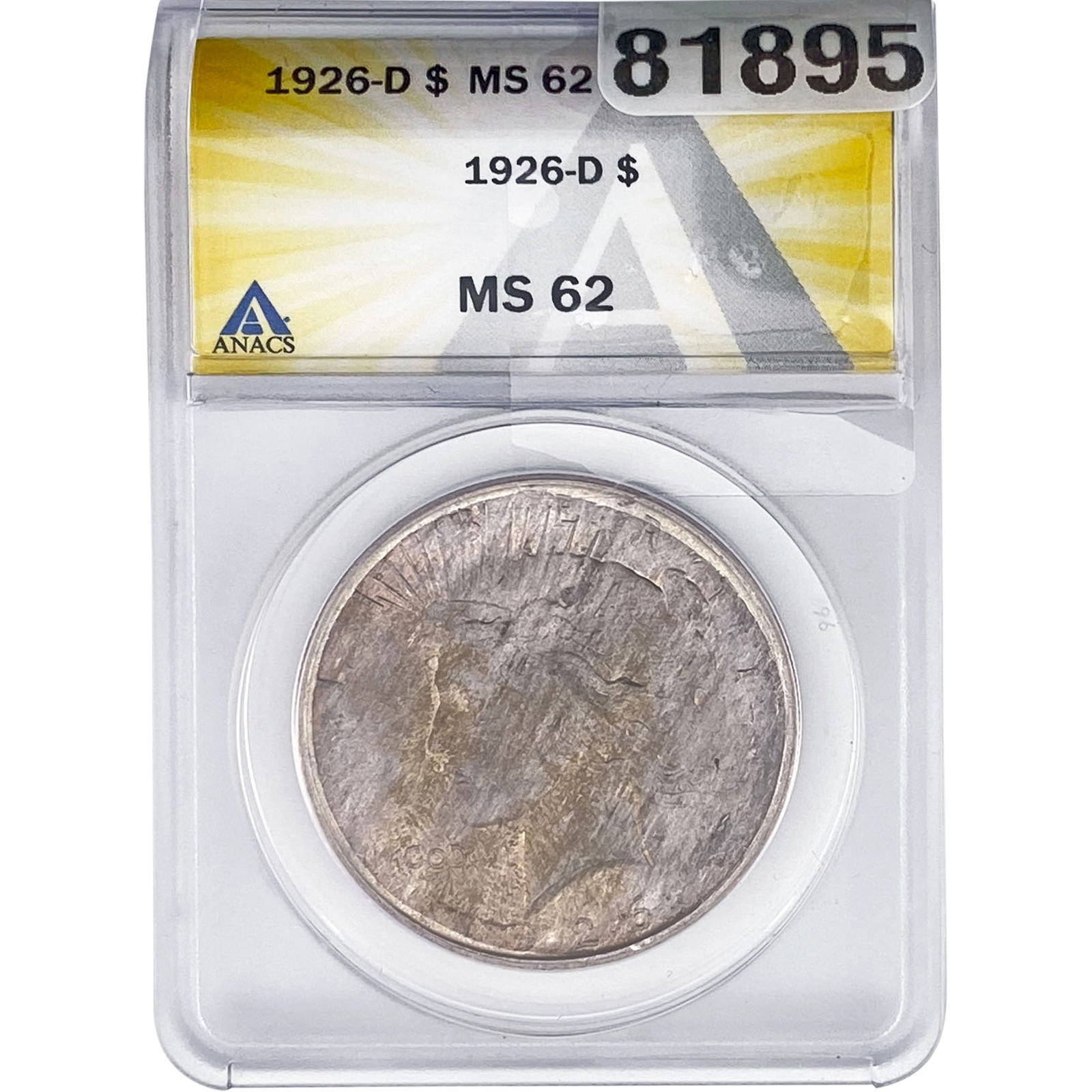 1926-D Morgan Silver Dollar ANACS MS62 (1 of 2)