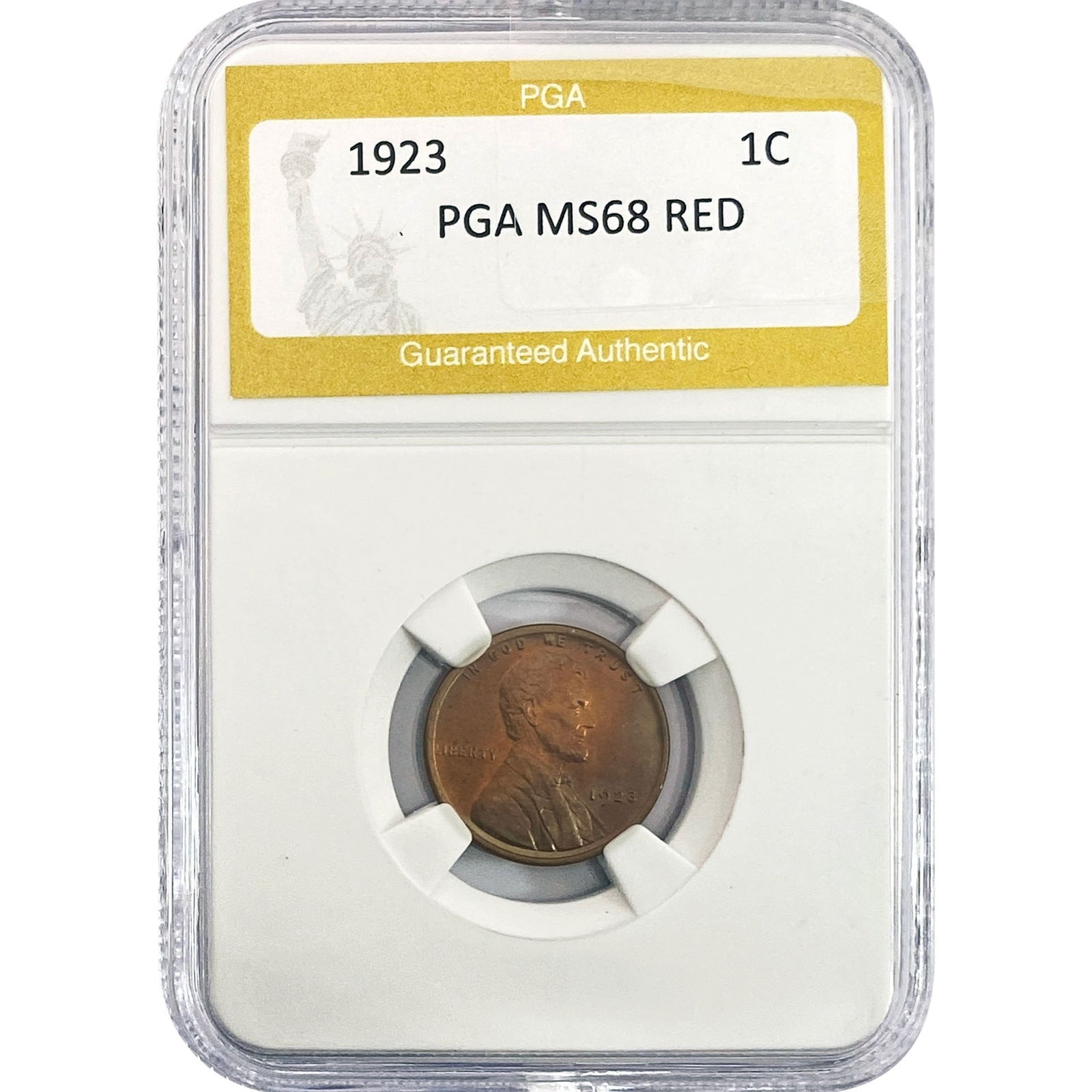 1923 Wheat Cent PGA MS68 RED (1 of 2)