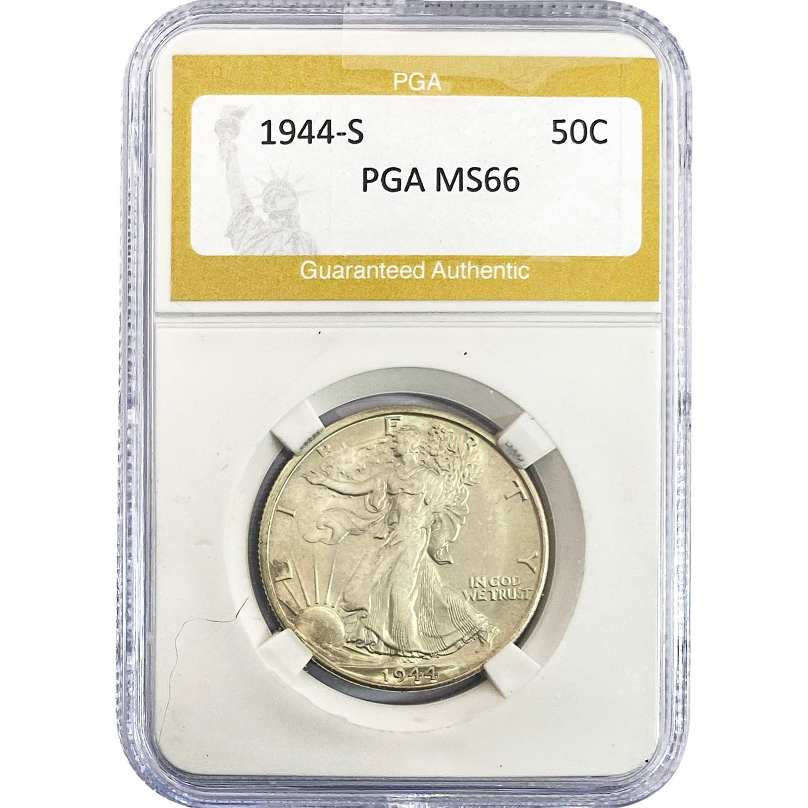 1944-S Walking Liberty Half Dollar PGA MS66 (1 of 2)