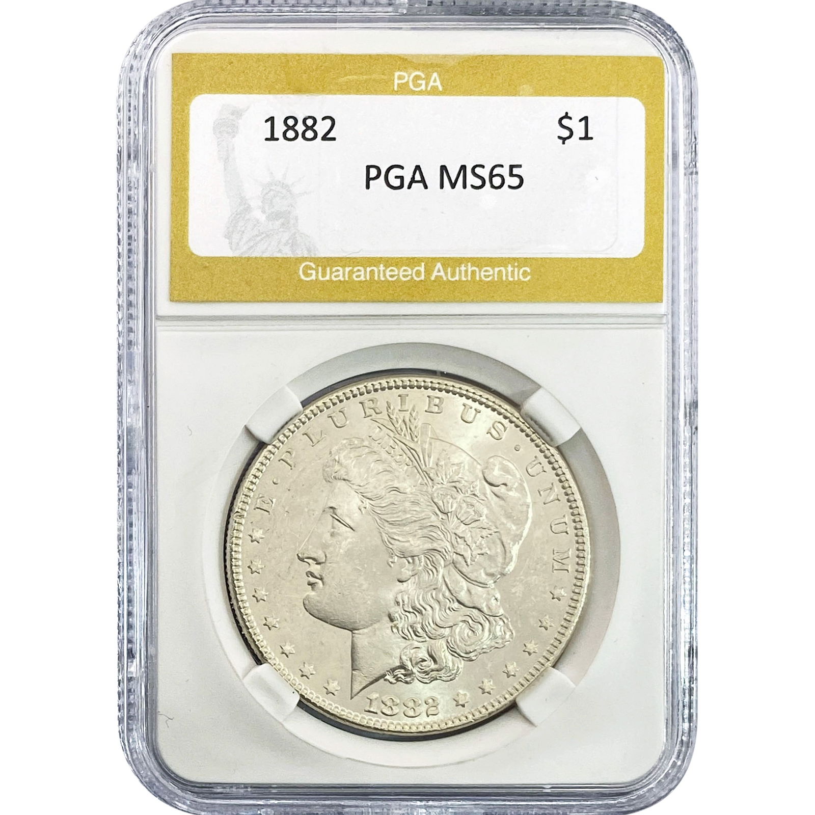 1882 Morgan Silver Dollar PGA MS65 (1 of 2)